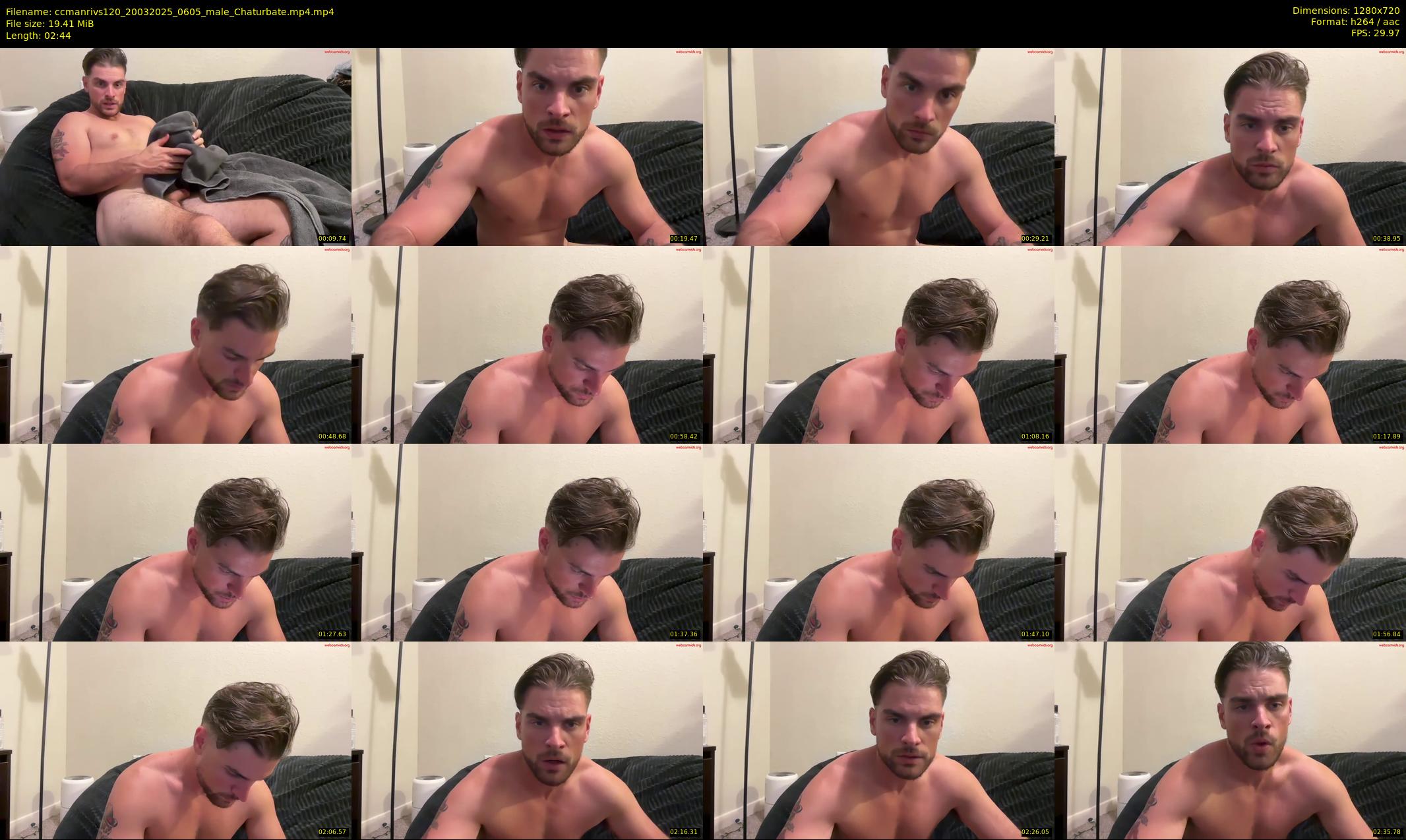 ccmanrivs120 — 3 minute Chaturbate male cam show recording, 720p, Mar 20, 2025