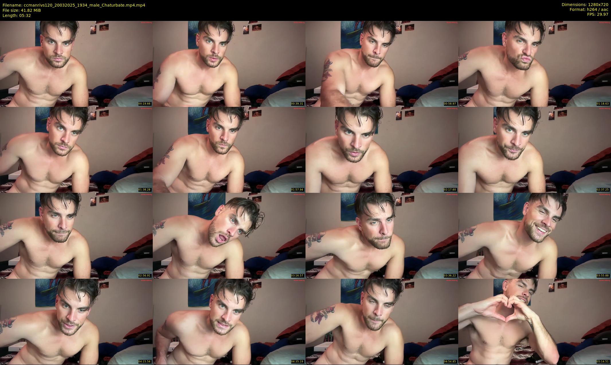 ccmanrivs120 — 6 minute Chaturbate male cam show recording, 720p, Mar 20, 2025