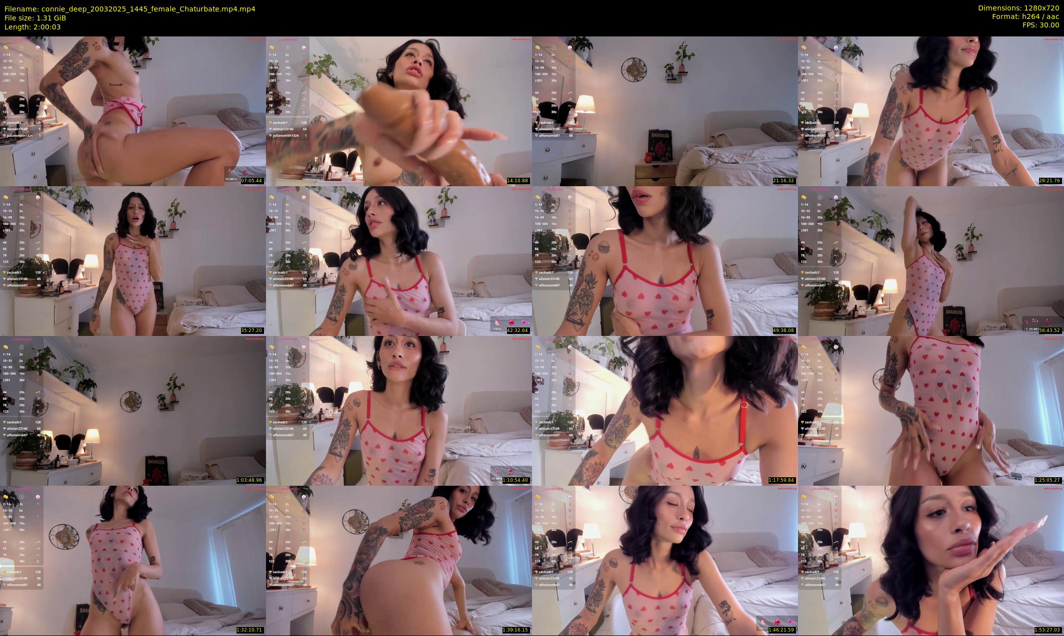 connie_deep — 121 minute Chaturbate female cam show recording, 720p, Mar 20, 2025