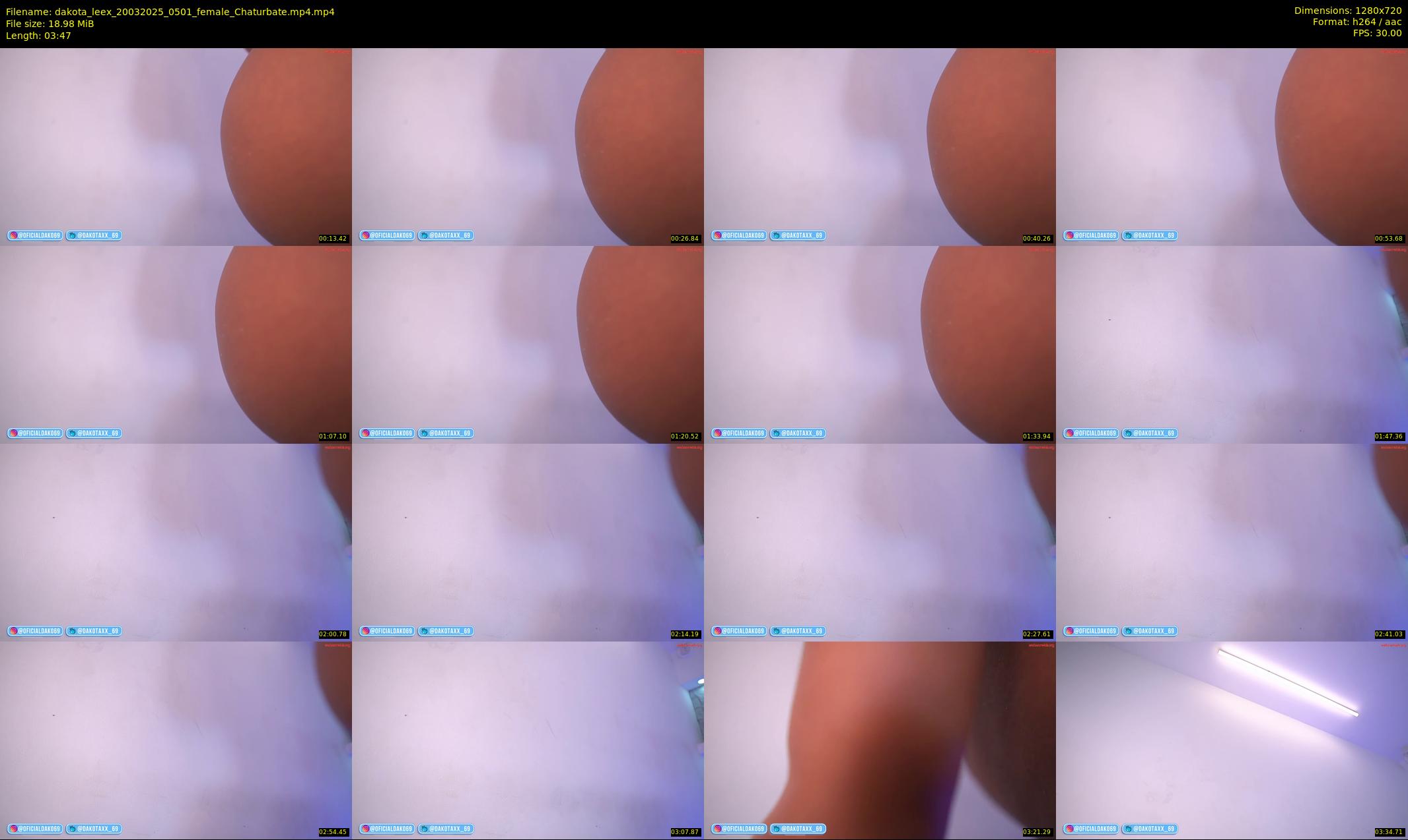 dakota_leex — 4 minute Chaturbate female cam show recording, 720p, Mar 20, 2025