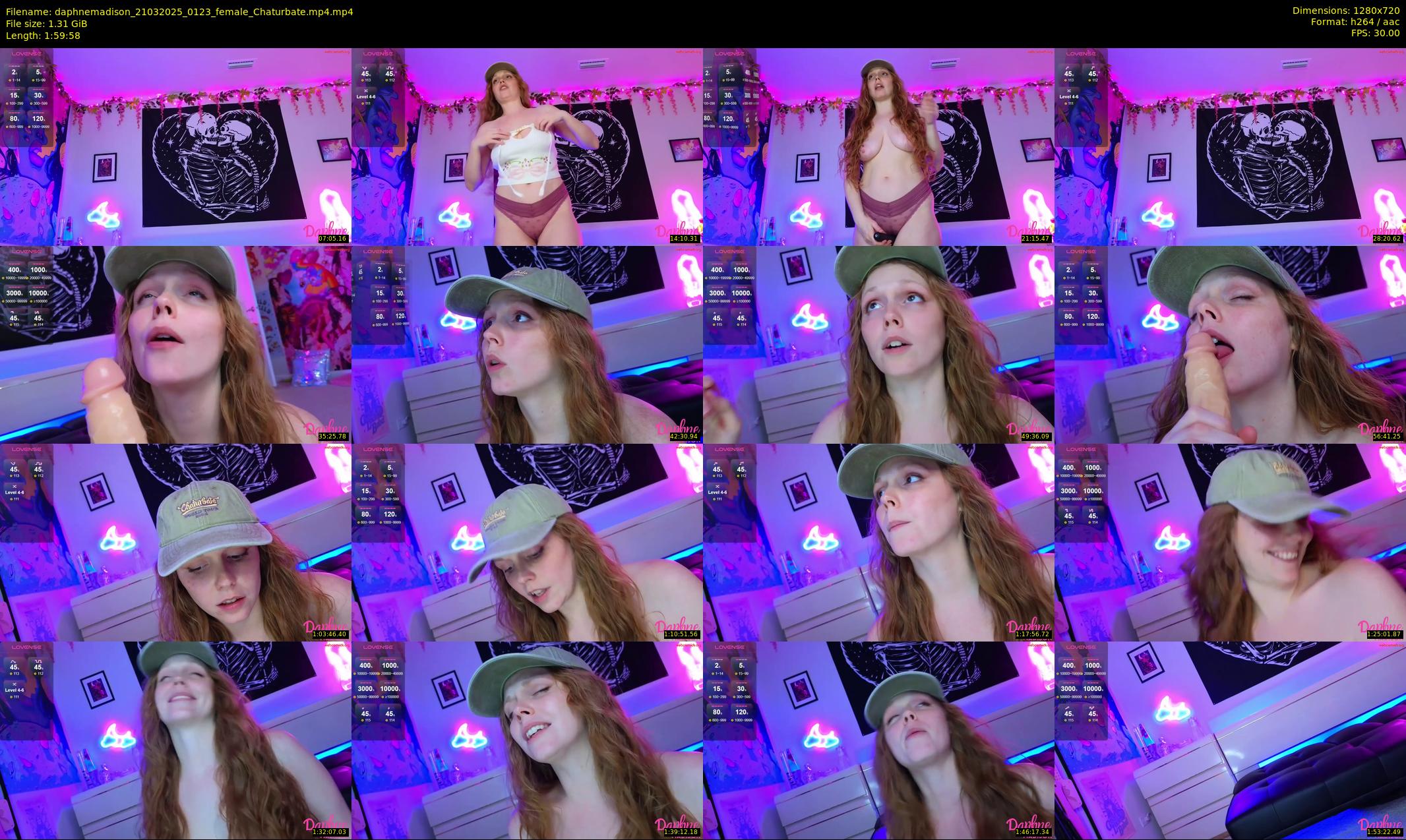 daphnemadison — 120 minute Chaturbate couple cam show recording, 720p, Mar 21, 2025