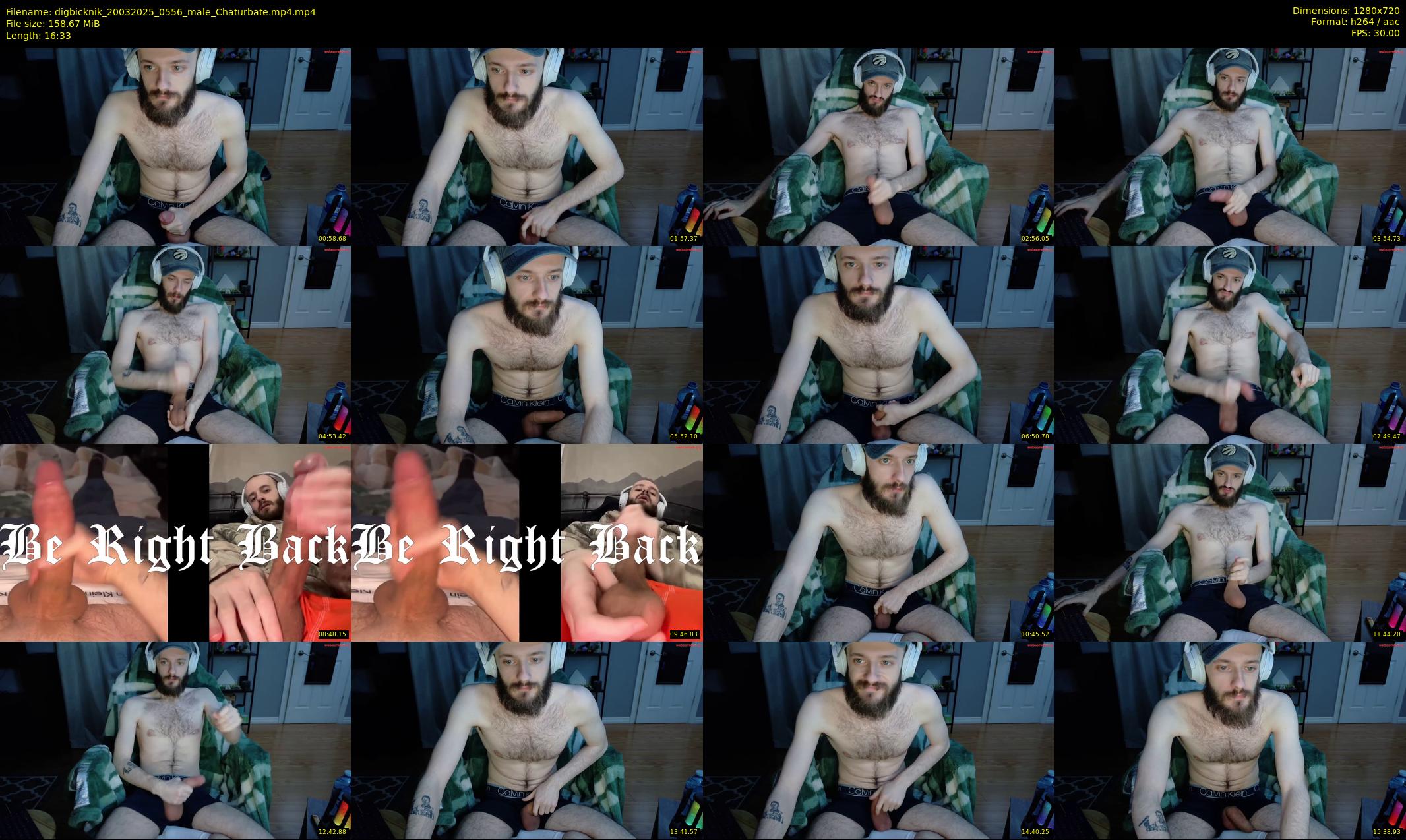 digbicknik — 17 minute Chaturbate male cam show recording, 720p, Mar 20, 2025