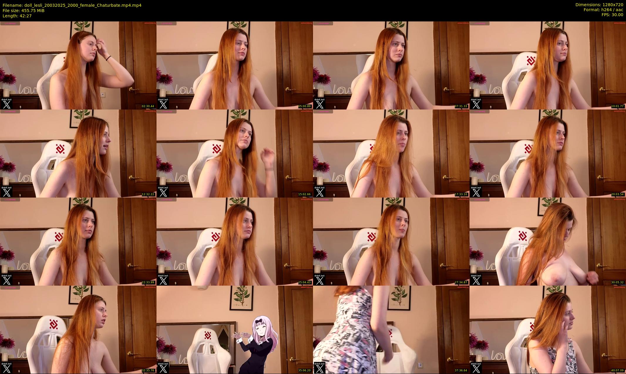 doll_lesli — 43 minute Chaturbate female cam show recording, 720p, Mar 20, 2025