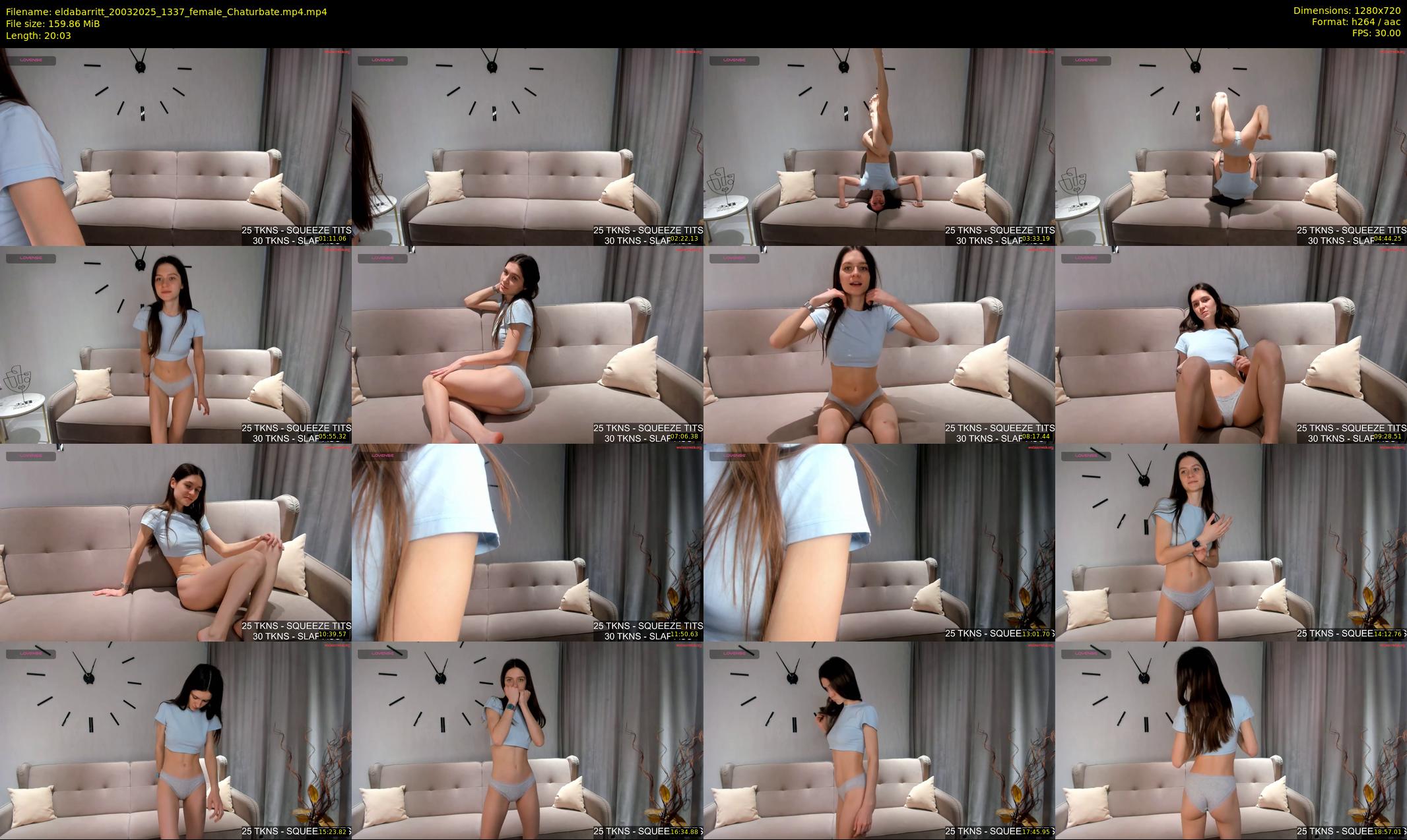 eldabarritt — 21 minute Chaturbate female cam show recording, 720p, Mar 20, 2025