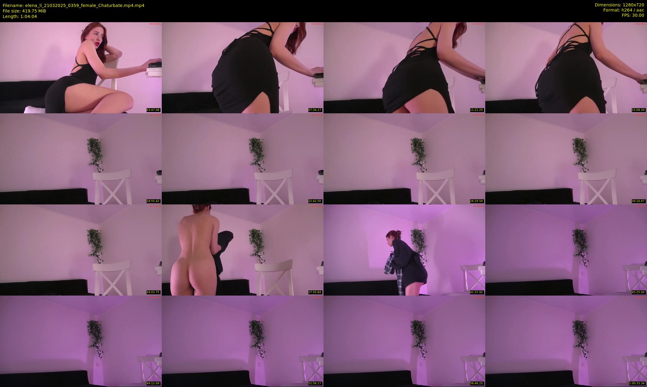 elena_li — 65 minute Chaturbate female cam show recording, 720p, Mar 21, 2025