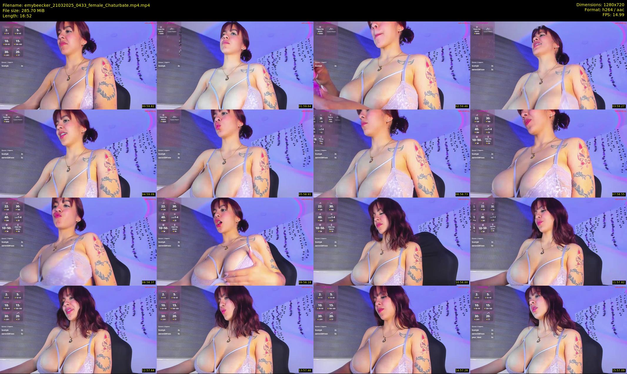 emybeecker — 17 minute Chaturbate female cam show recording, 720p, Mar 21, 2025