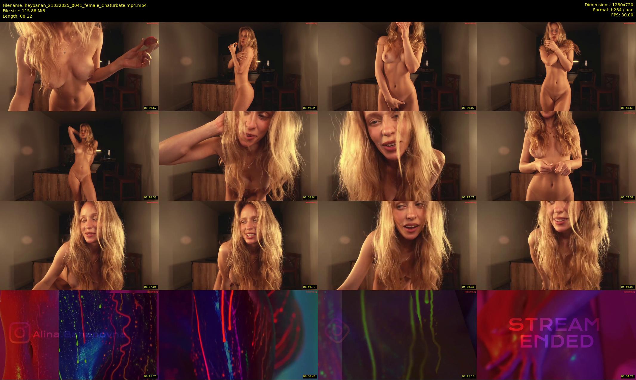 heybanan — 9 minute Chaturbate female cam show recording, 720p, Mar 21, 2025