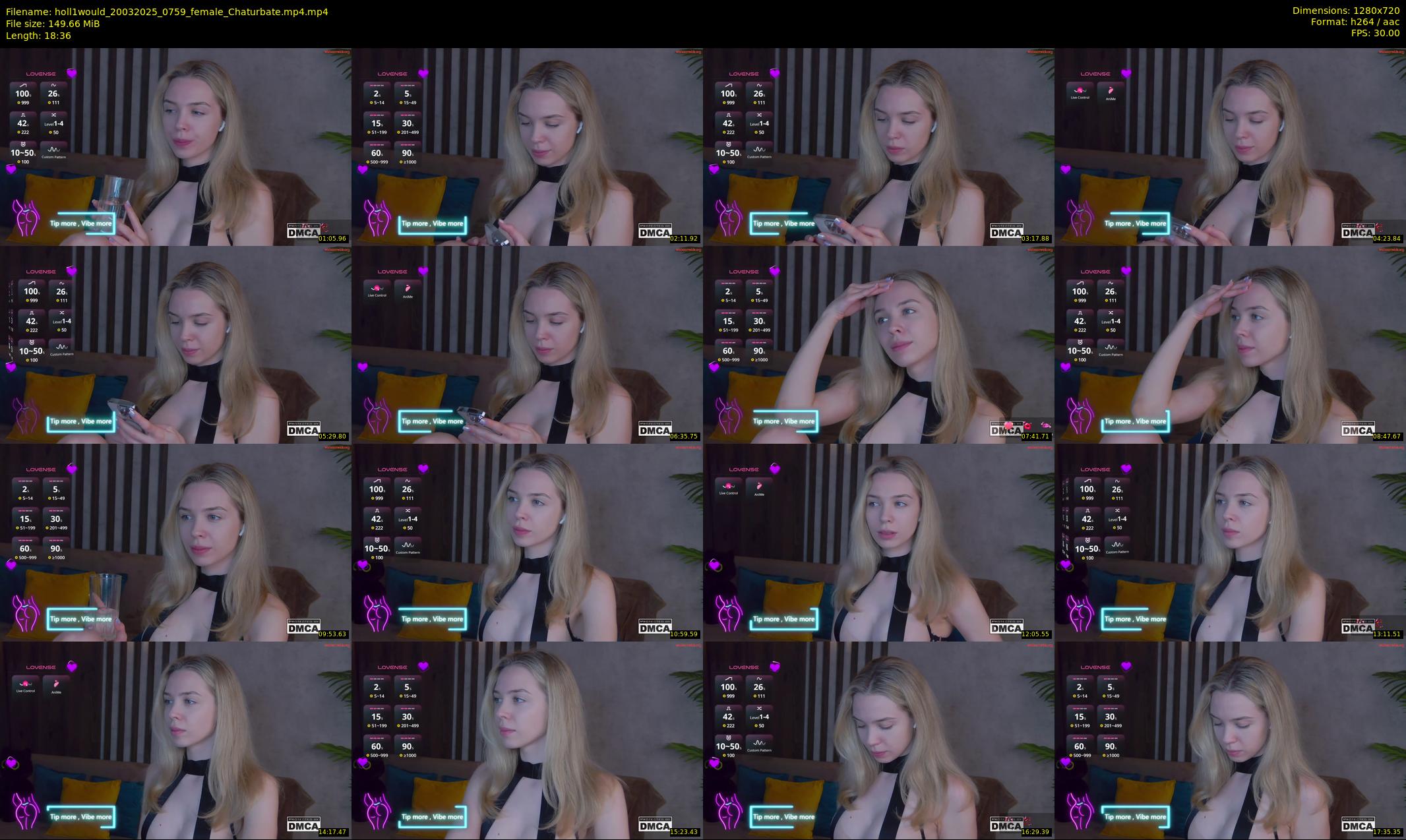 holl1would — 19 minute Chaturbate female cam show recording, 720p, Mar 20, 2025