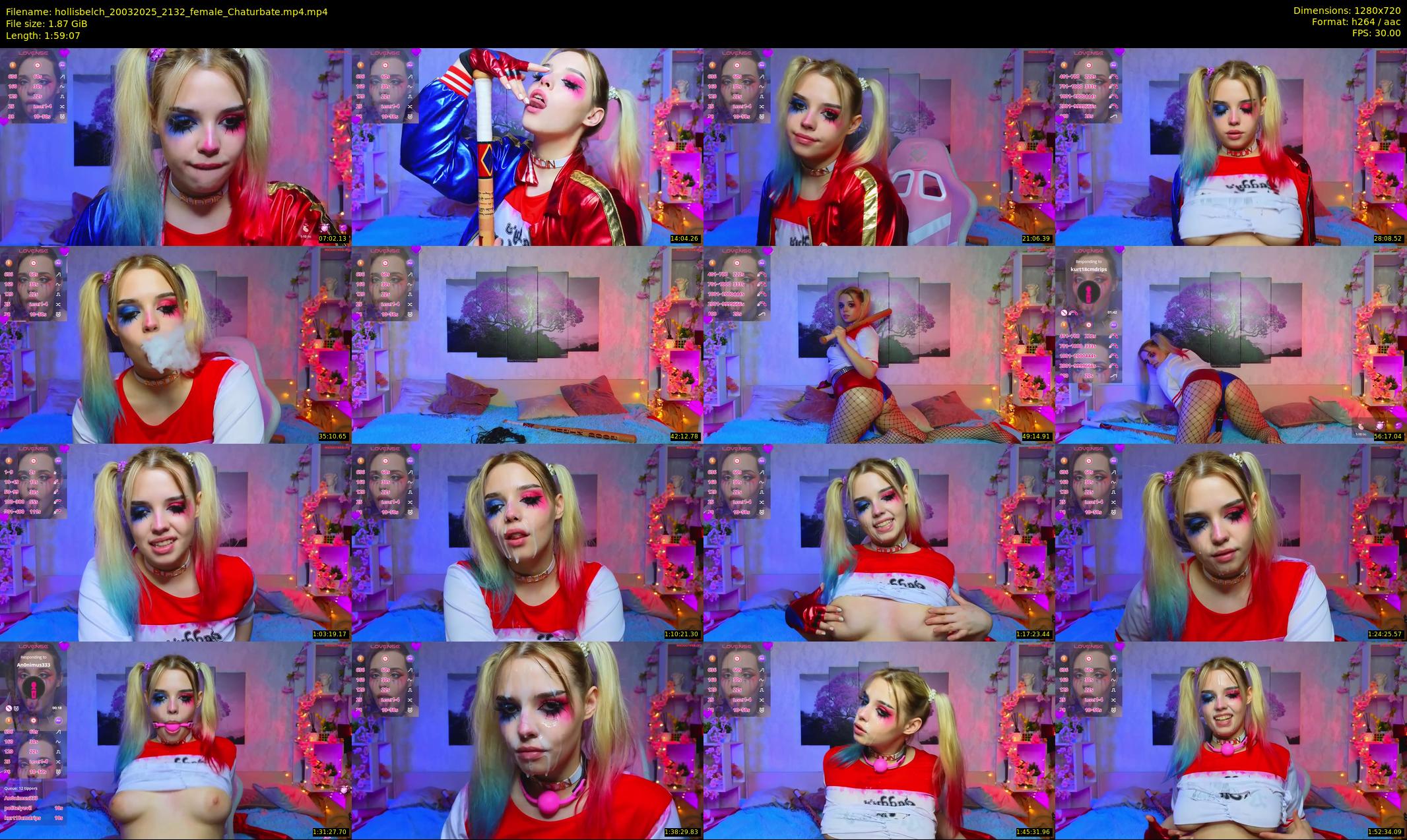 hollisbelch — 120 minute Chaturbate female cam show recording, 720p, Mar 20, 2025