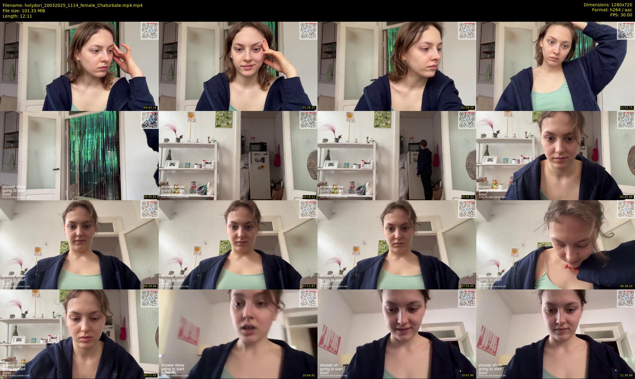holydori — 13 minute Chaturbate female cam show recording, 720p, Mar 20, 2025