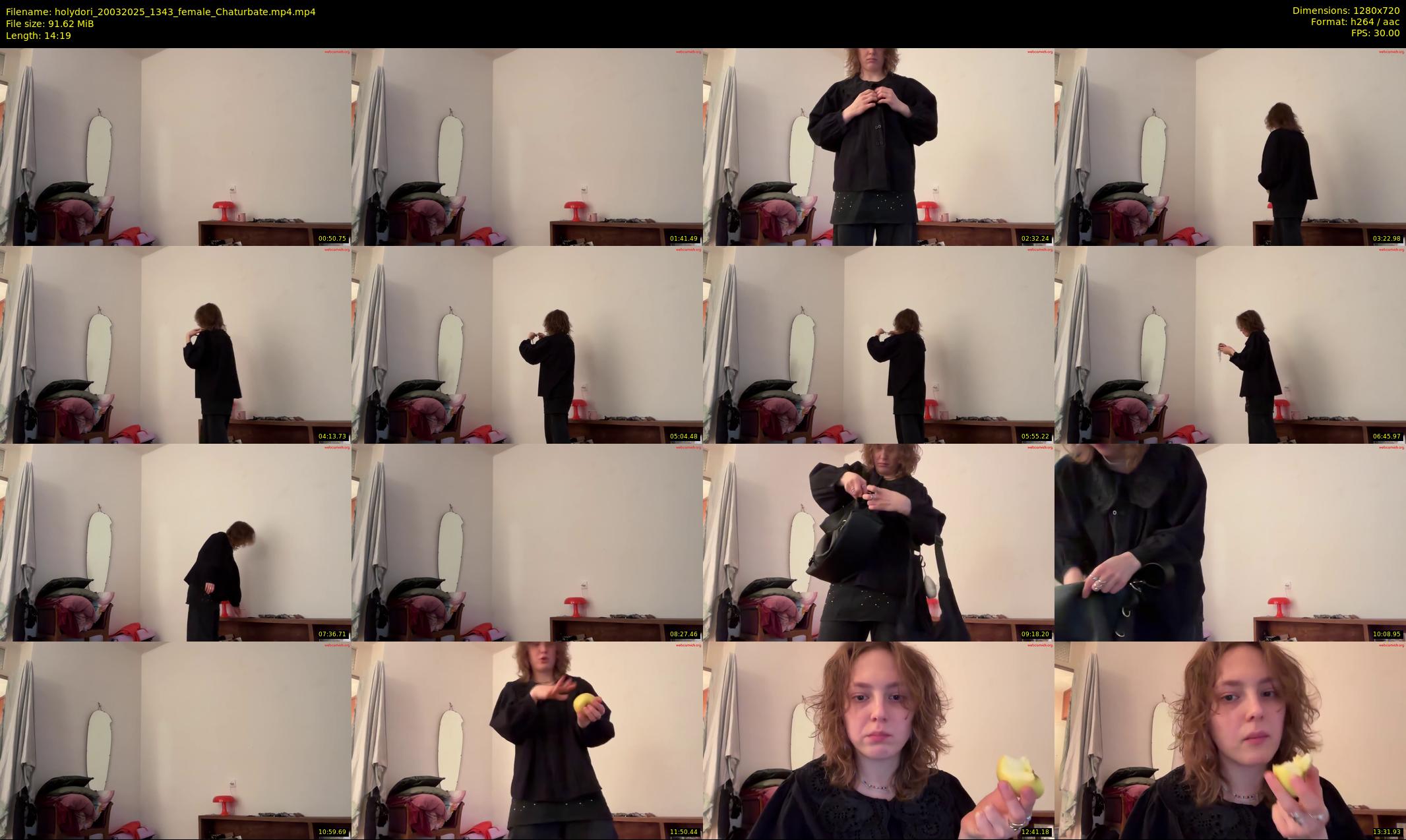 holydori — 15 minute Chaturbate female cam show recording, 720p, Mar 20, 2025