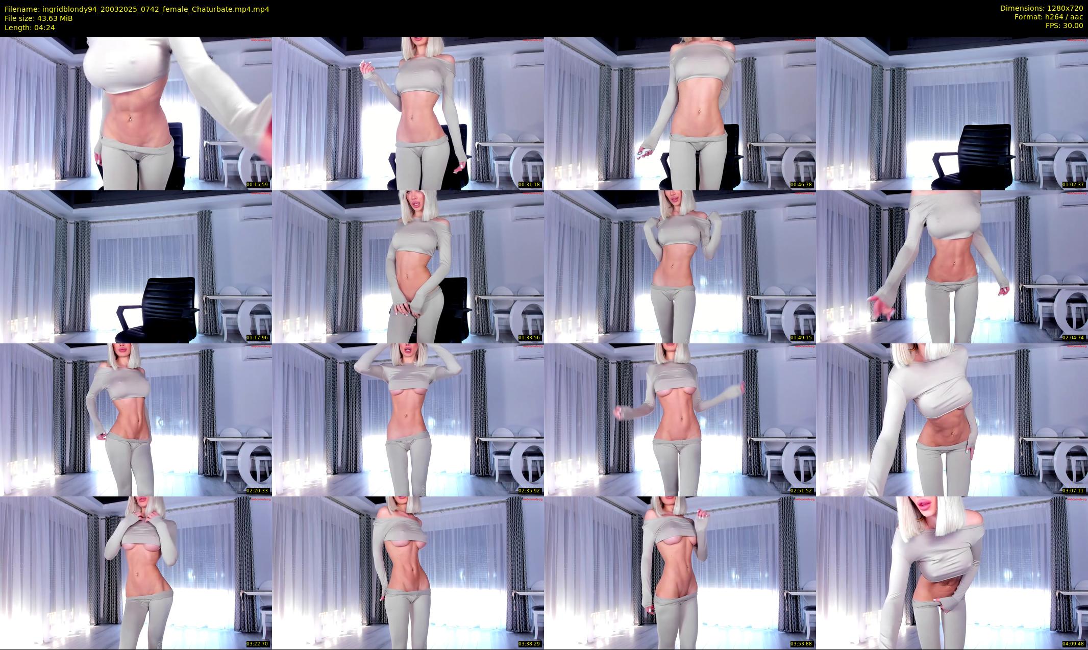 ingridblondy94 — 5 minute Chaturbate female cam show recording, 720p, Mar 20, 2025