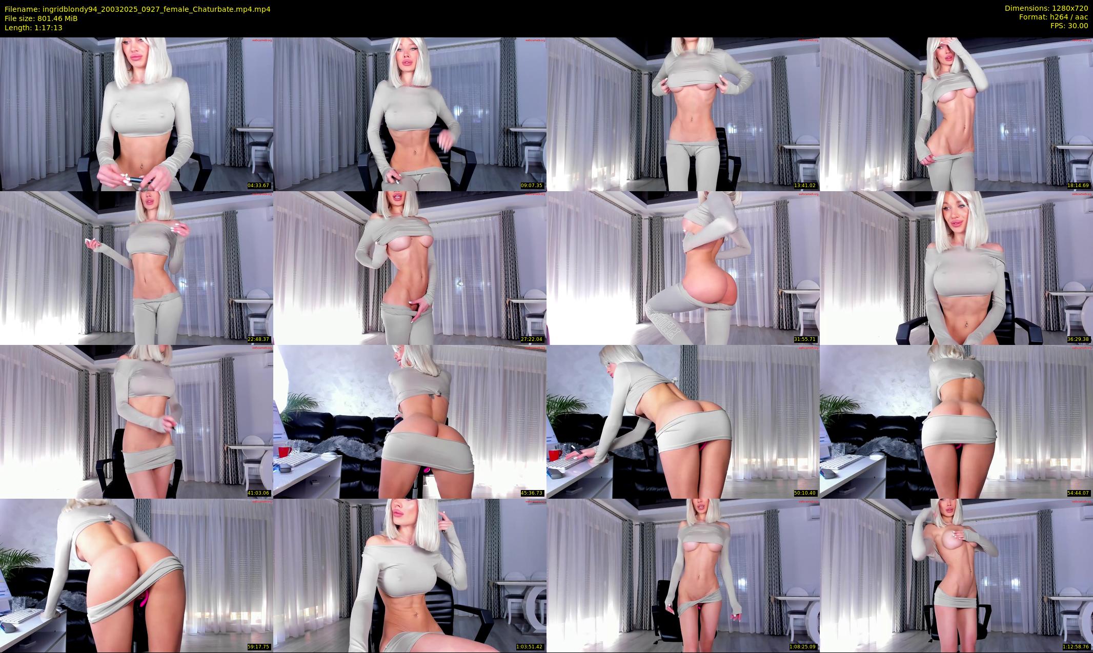 ingridblondy94 — 78 minute Chaturbate female cam show recording, 720p, Mar 20, 2025