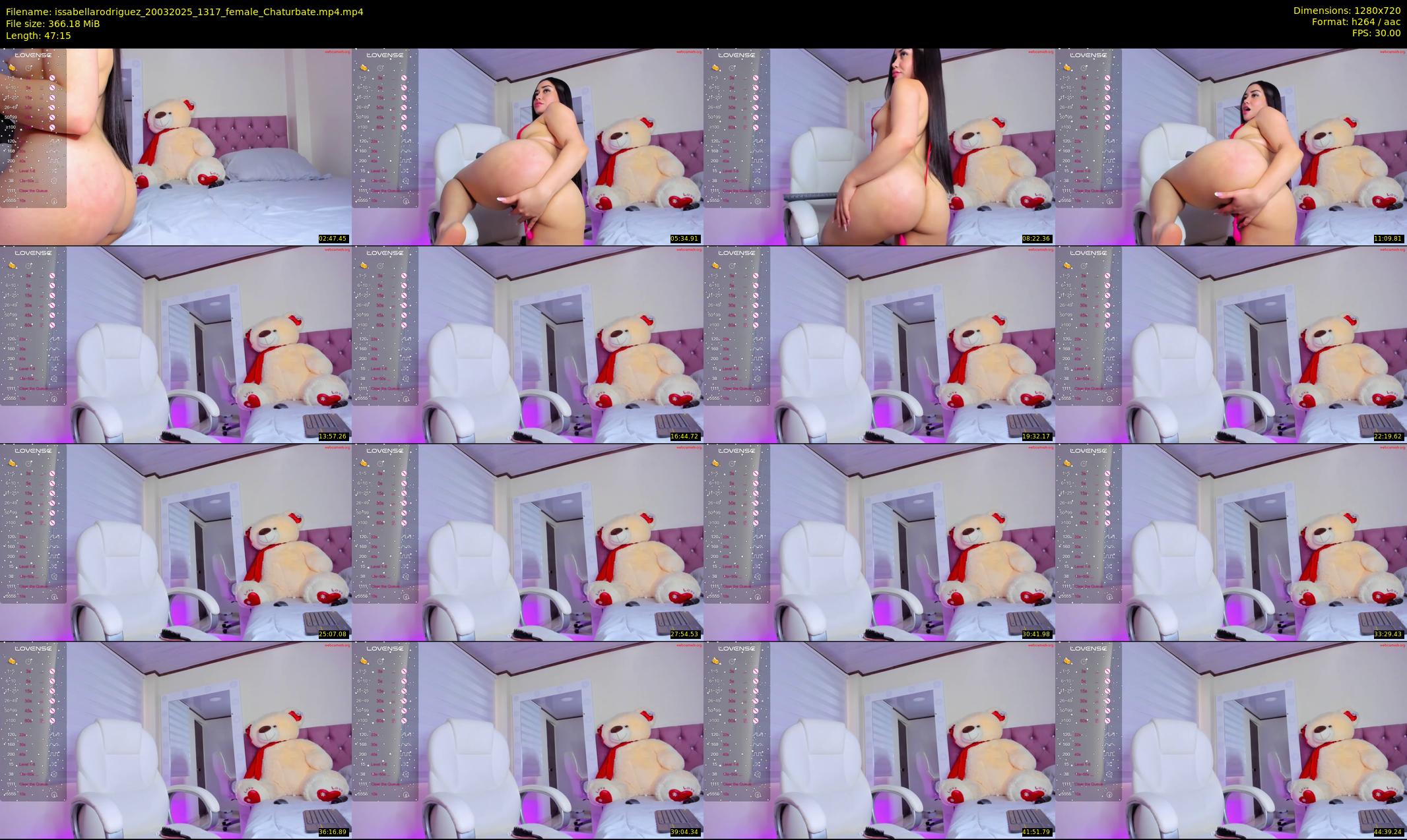 issabellarodriguez — 48 minute Chaturbate female cam show recording, 720p, Mar 20, 2025