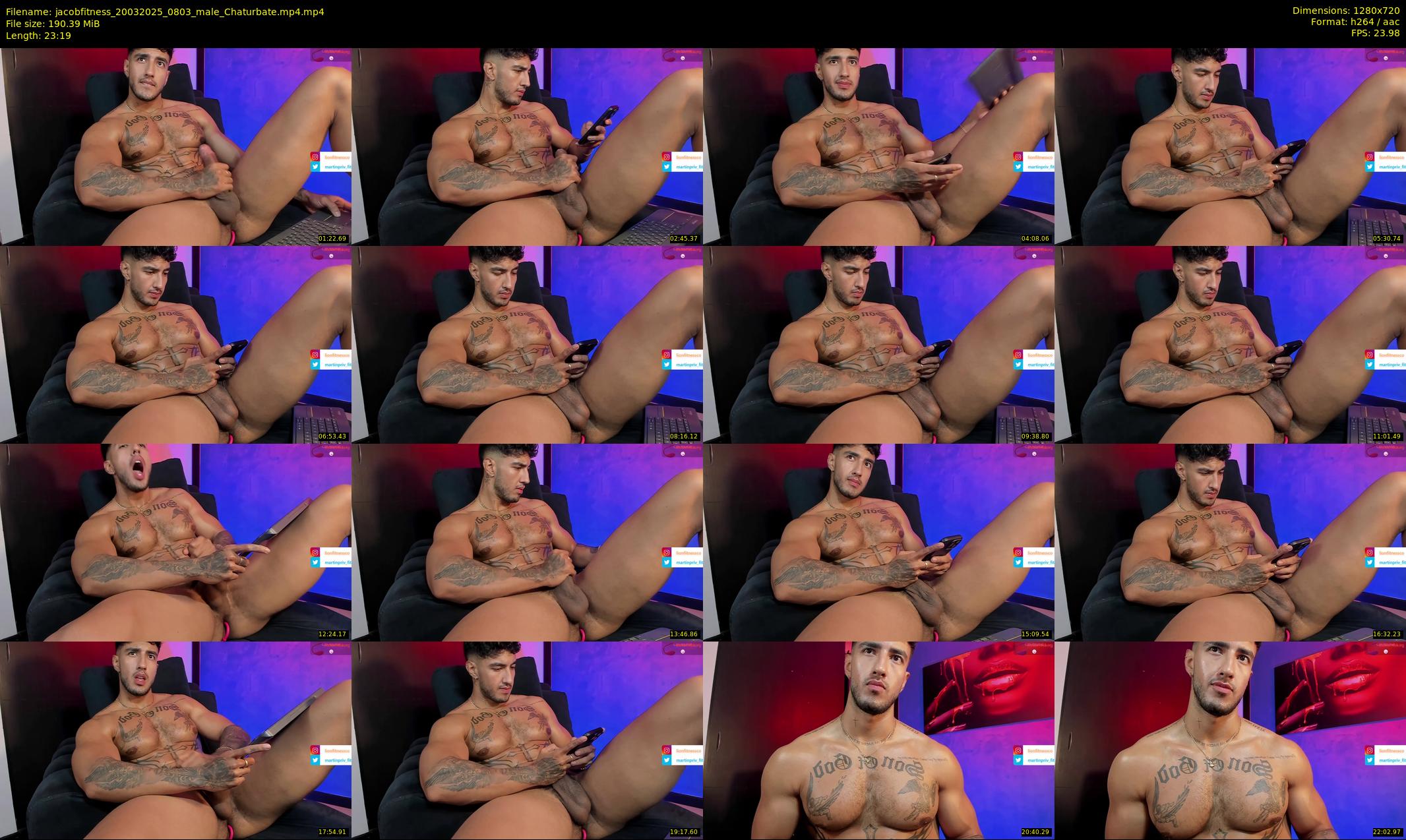 jacobfitness — 24 minute Chaturbate male cam show recording, 720p, Mar 20, 2025