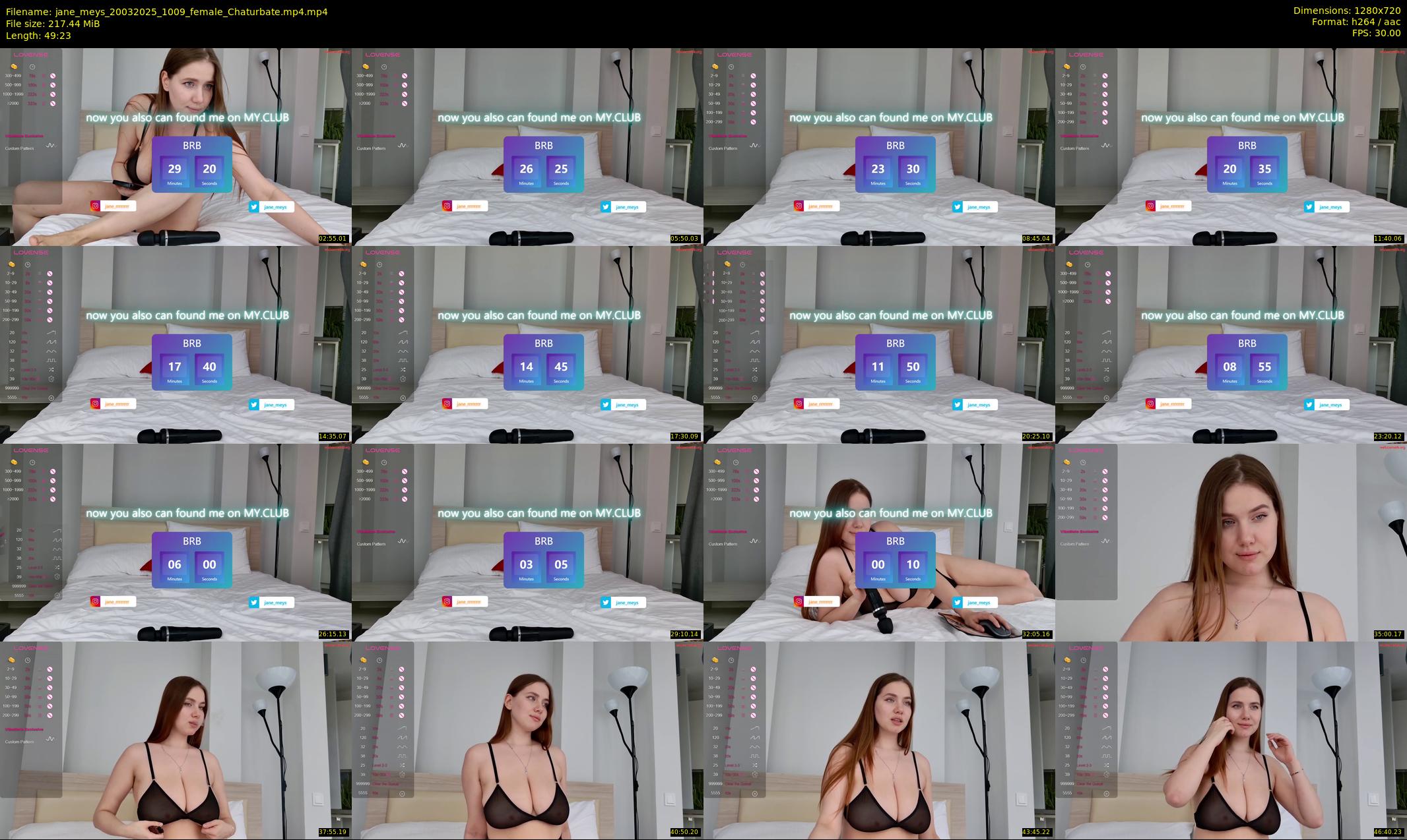 jane_meys — 50 minute Chaturbate female cam show recording, 720p, Mar 20, 2025