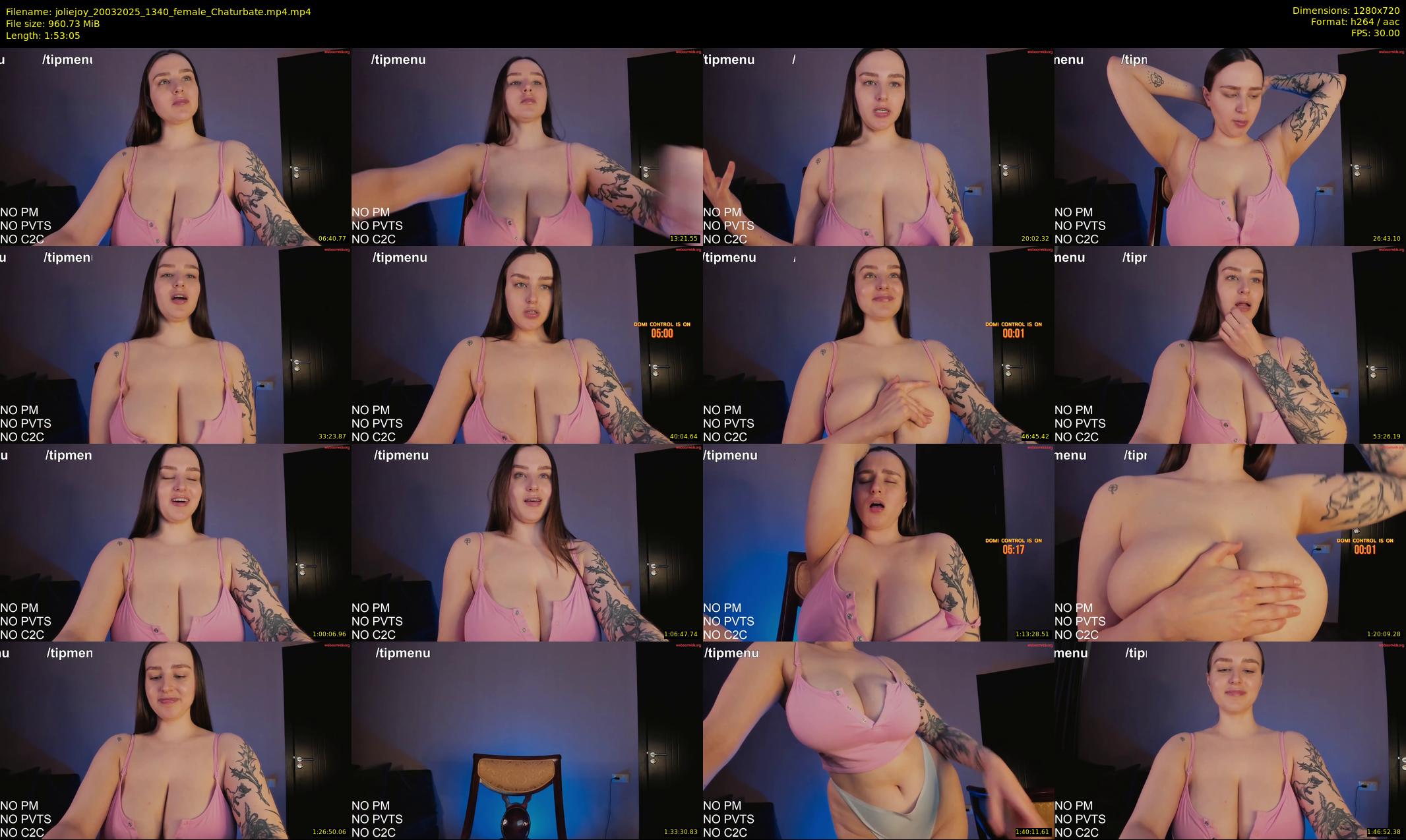 joliejoy — 114 minute Chaturbate female cam show recording, 720p, Mar 20, 2025