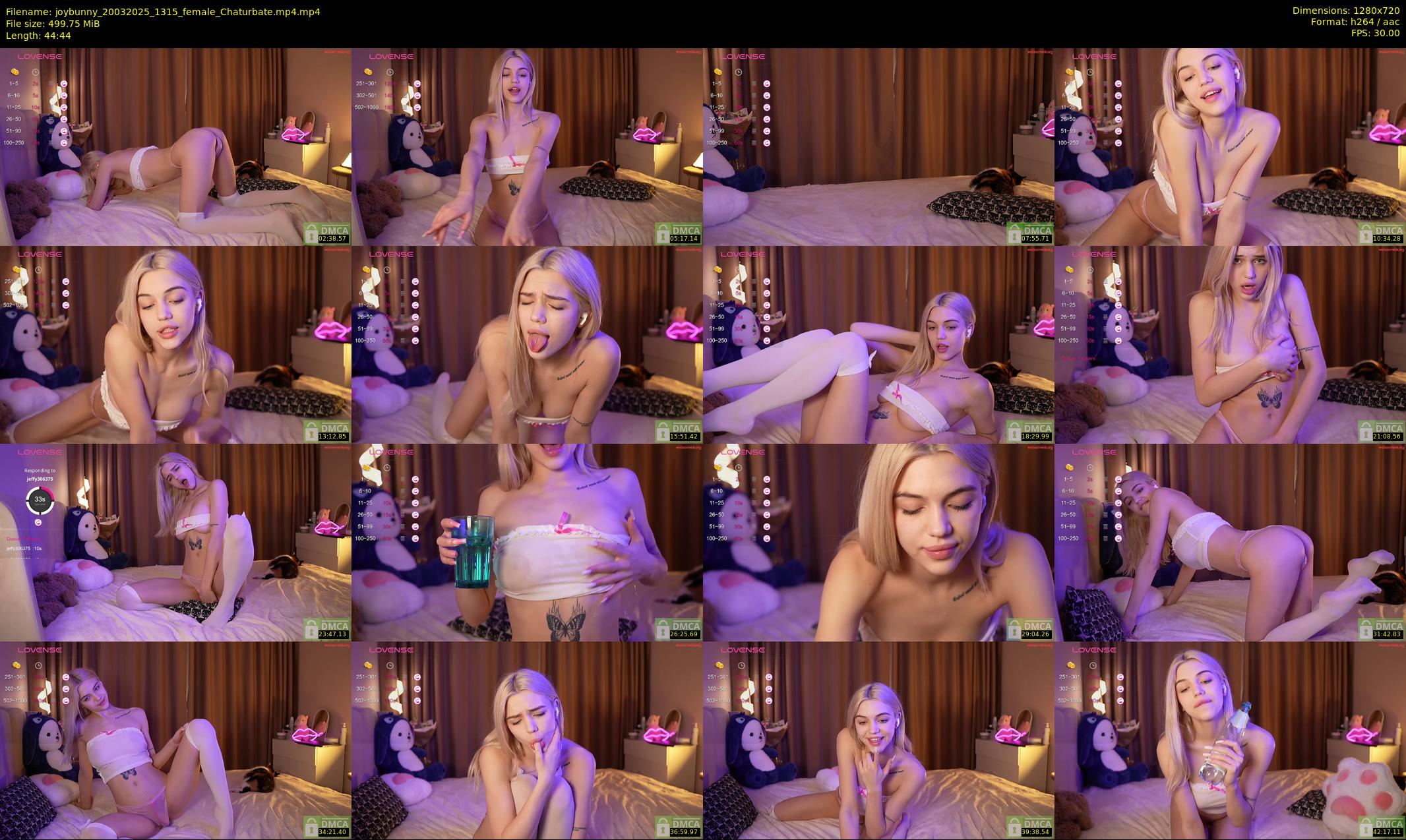 joybunny — 45 minute Chaturbate female cam show recording, 720p, Mar 20, 2025