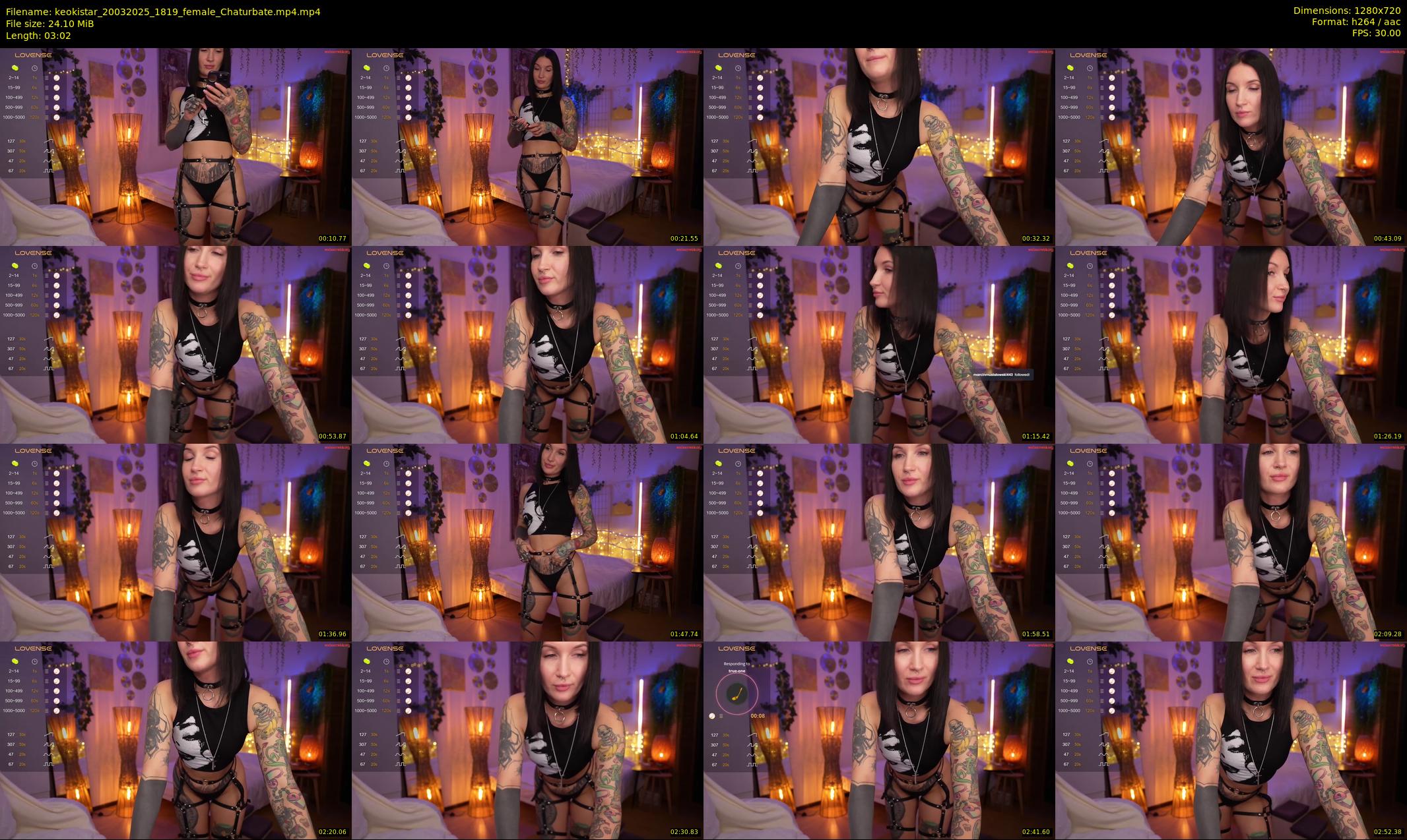 keokistar — 4 minute Chaturbate female cam show recording, 720p, Mar 20, 2025