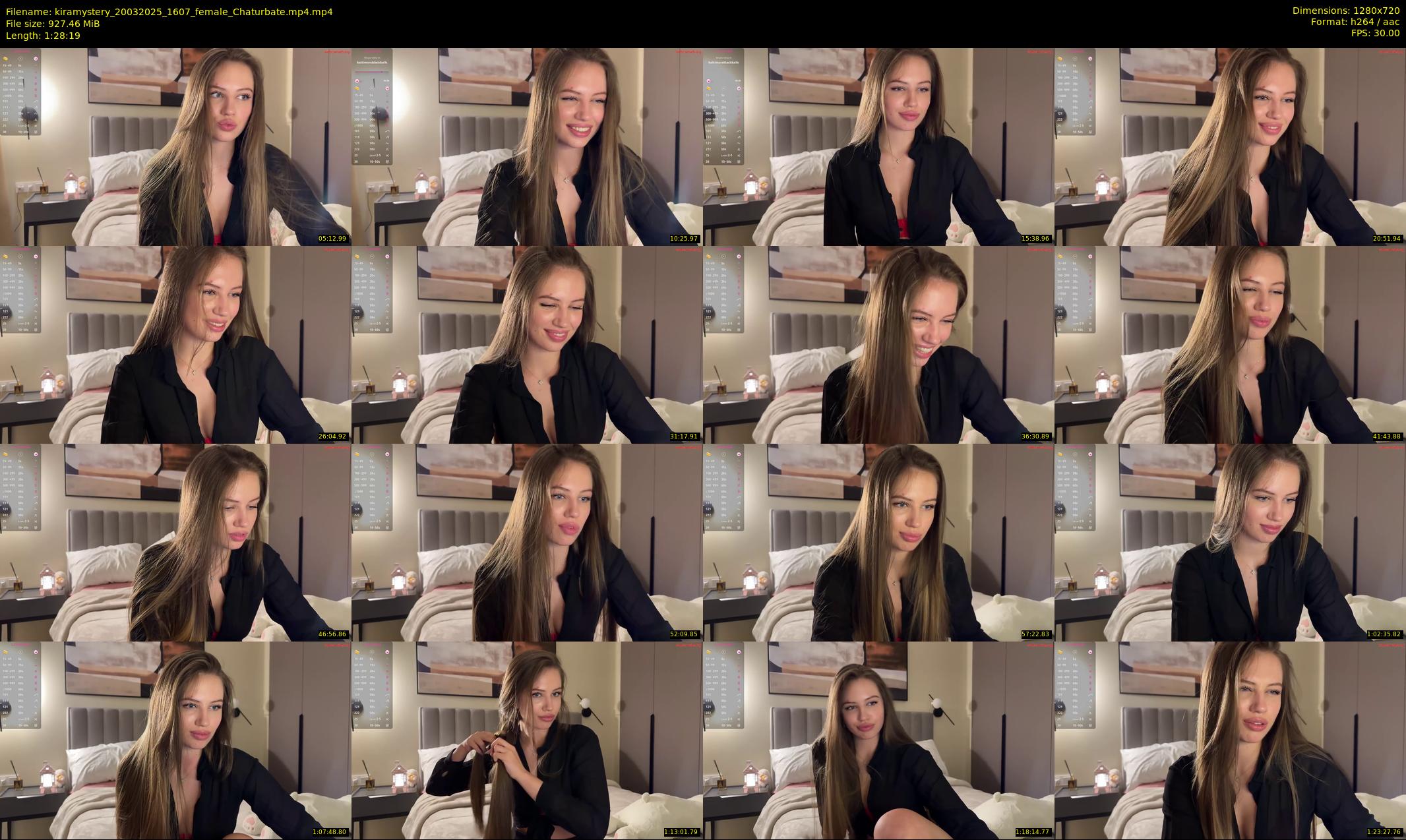 kiramystery — 89 minute Chaturbate female cam show recording, 720p, Mar 20, 2025