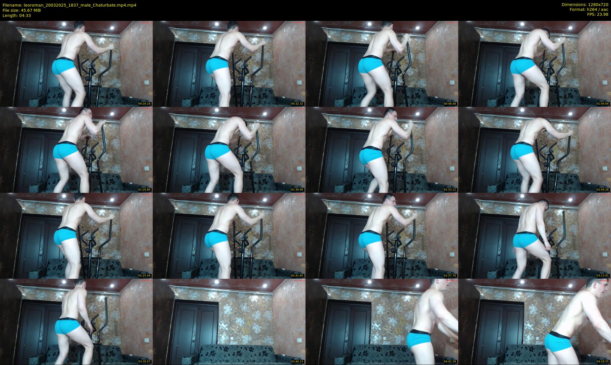leoroman — 5 minute Chaturbate male cam show recording, 720p, Mar 20, 2025