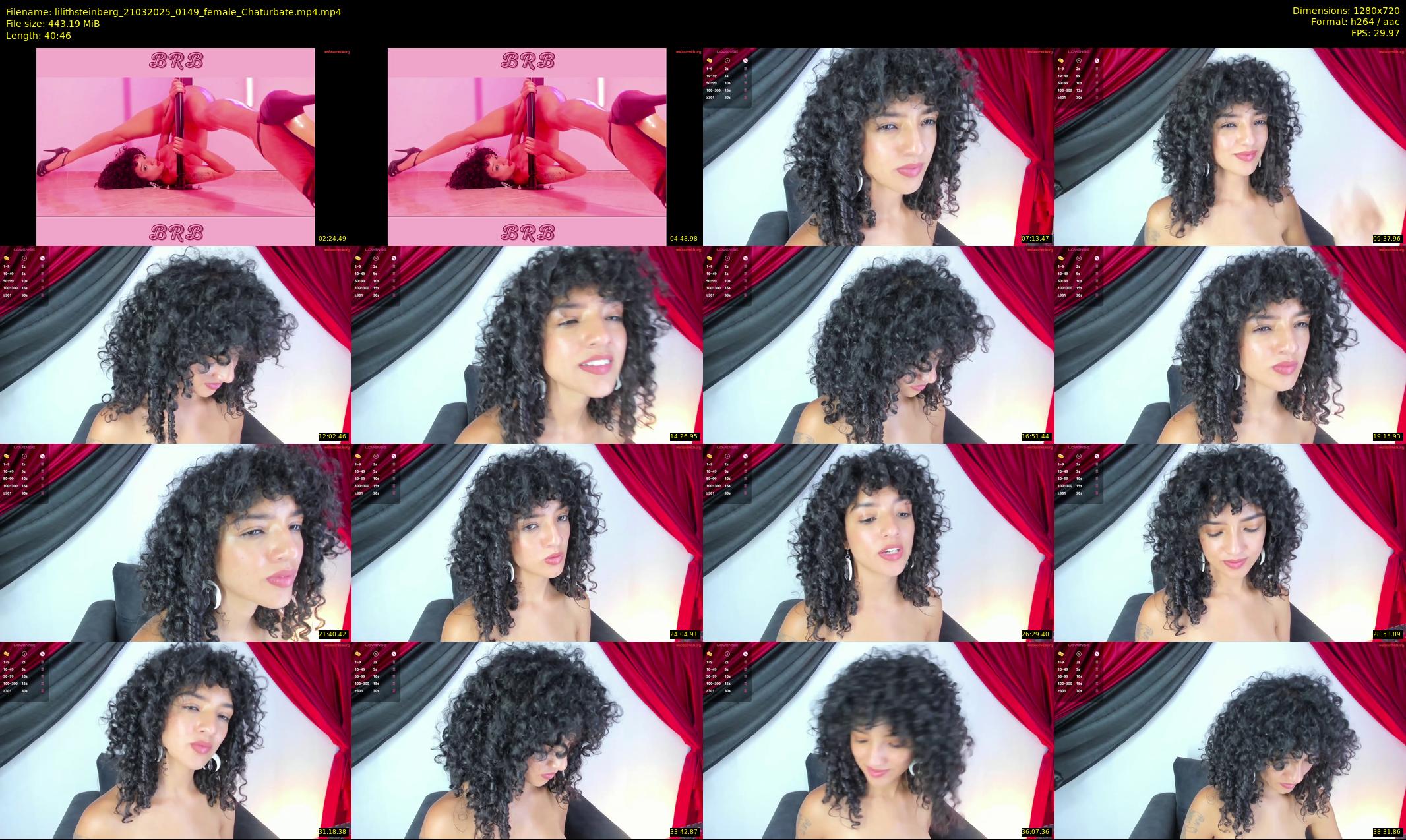 lilithsteinberg — 41 minute Chaturbate female cam show recording, 720p, Mar 21, 2025