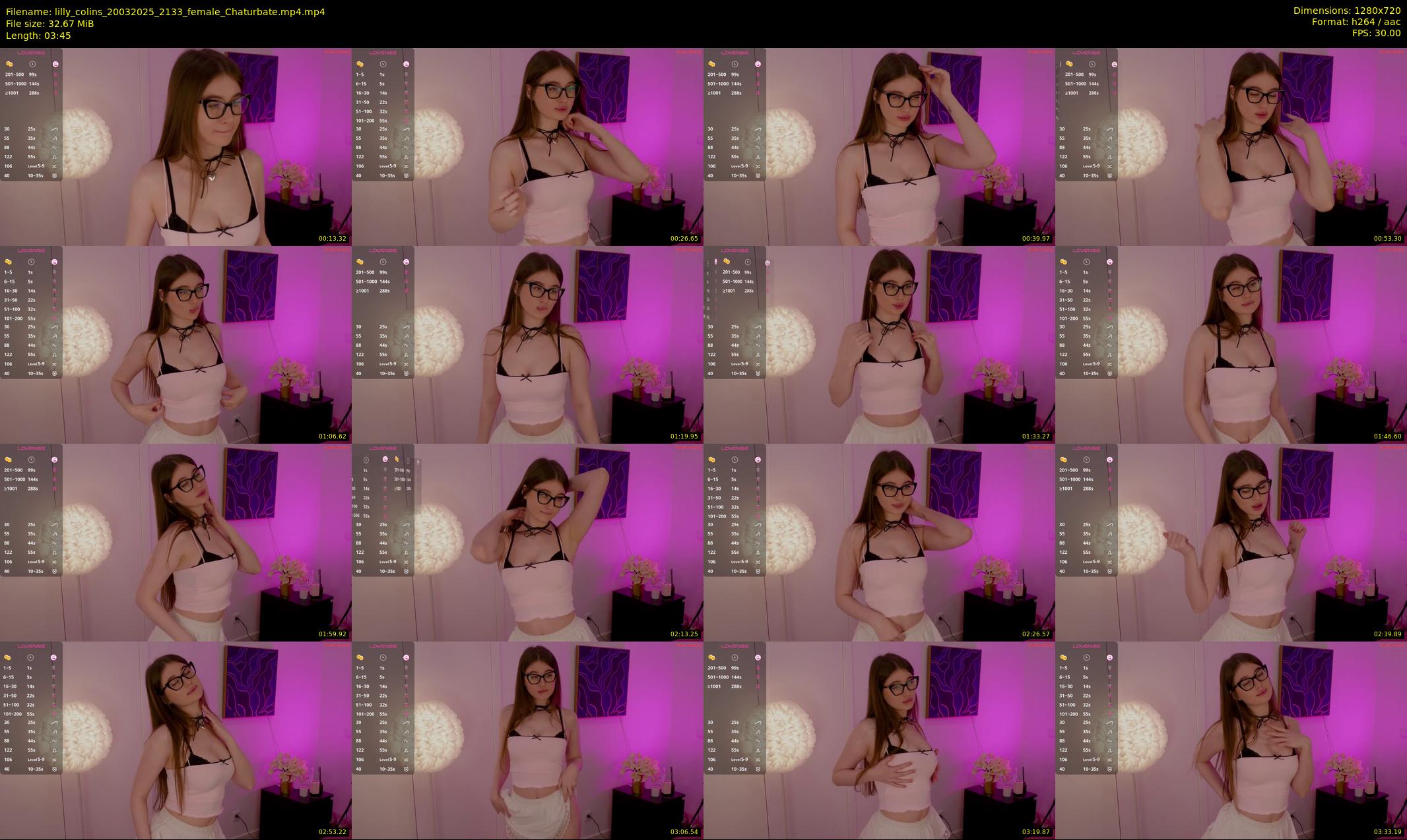 lilly_colins — 4 minute Chaturbate female cam show recording, 720p, Mar 20, 2025