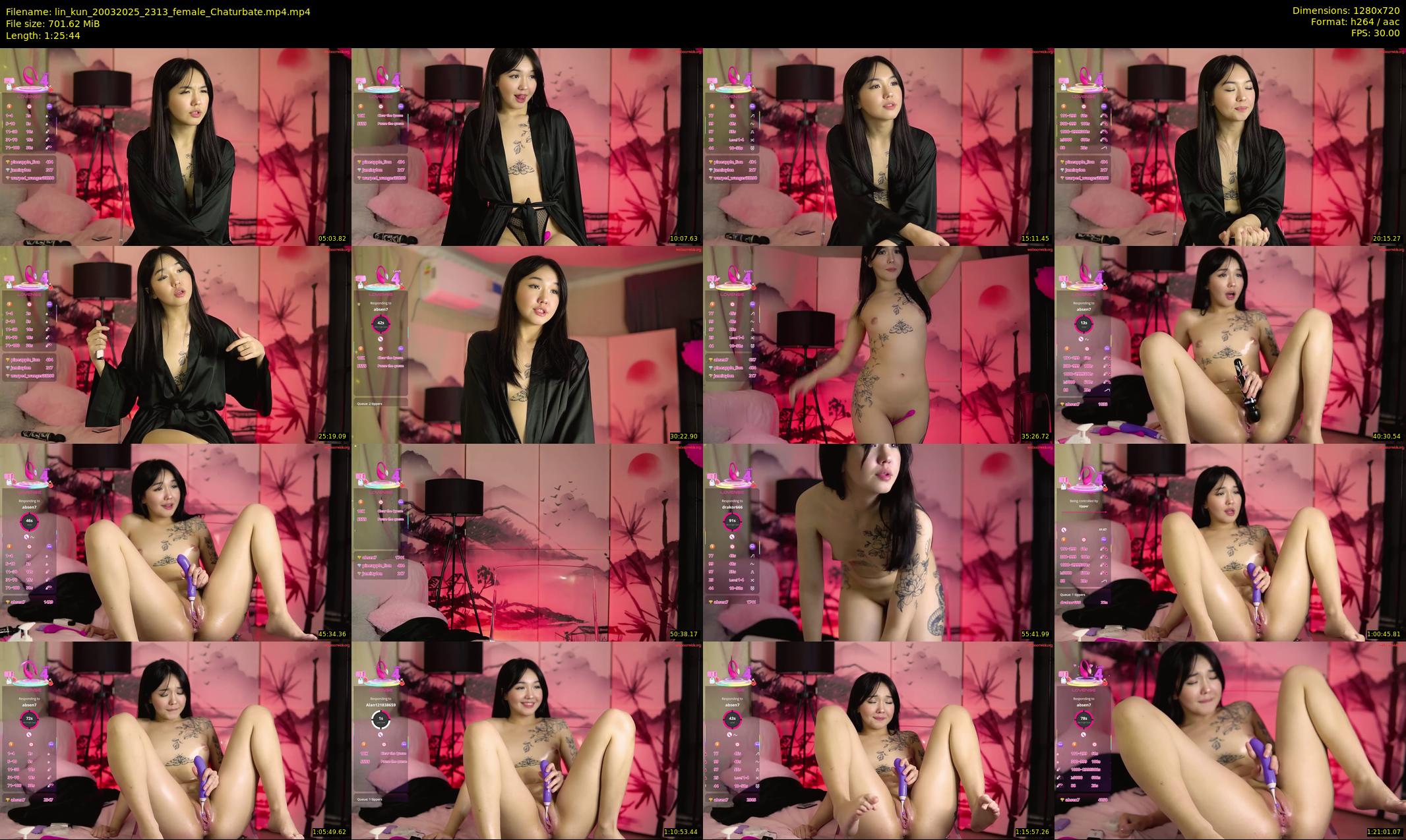 lin_kun — 86 minute Chaturbate female cam show recording, 720p, Mar 20, 2025