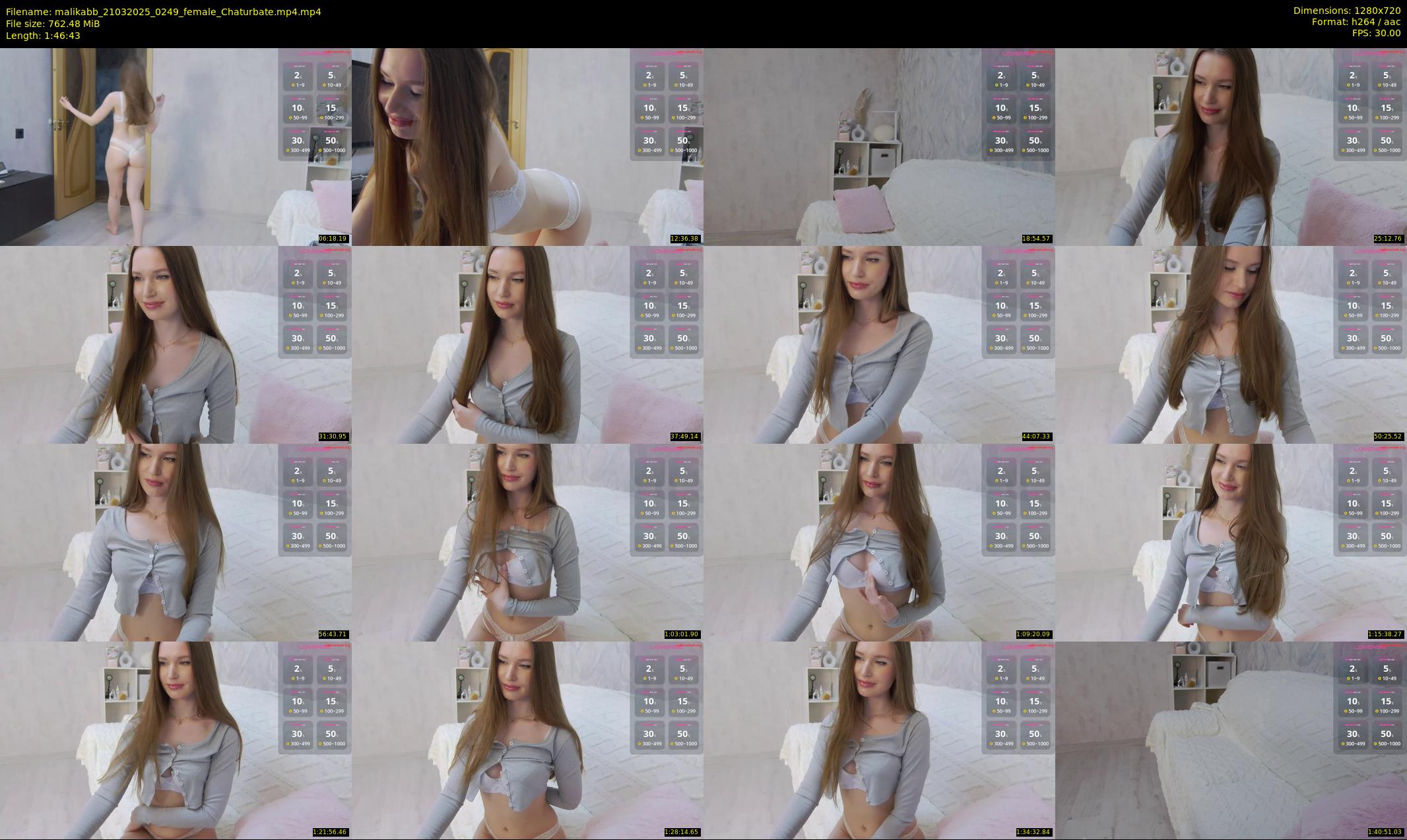 malikabb — 107 minute Chaturbate female cam show recording, 720p, Mar 21, 2025