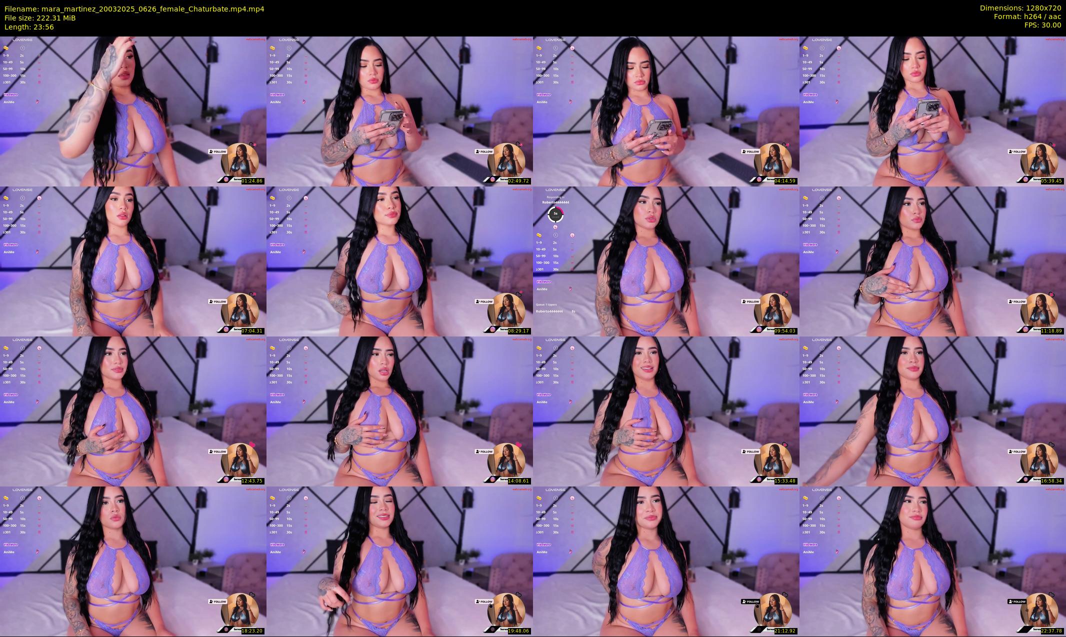 mara_martinez — 24 minute Chaturbate female cam show recording, 720p, Mar 20, 2025