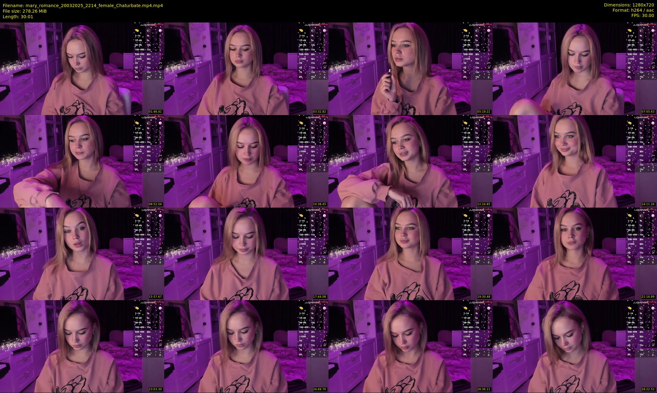 mary_romance — 31 minute Chaturbate female cam show recording, 720p, Mar 20, 2025