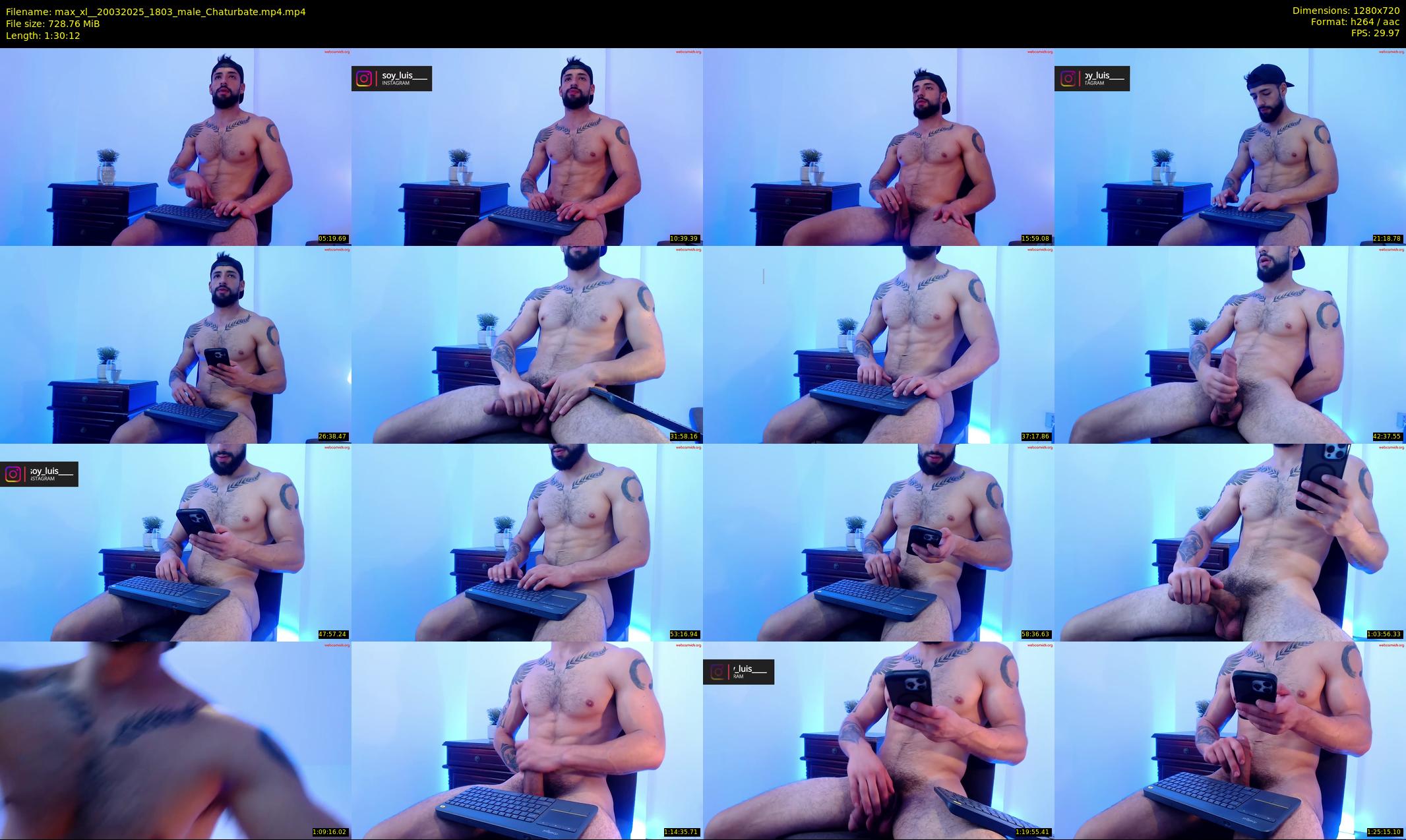max_xl_ — 91 minute Chaturbate male cam show recording, 720p, Mar 20, 2025