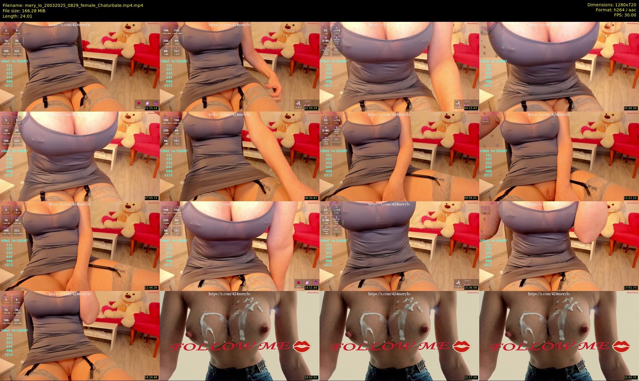 mery_lo — 25 minute Chaturbate female cam show recording, 720p, Mar 20, 2025