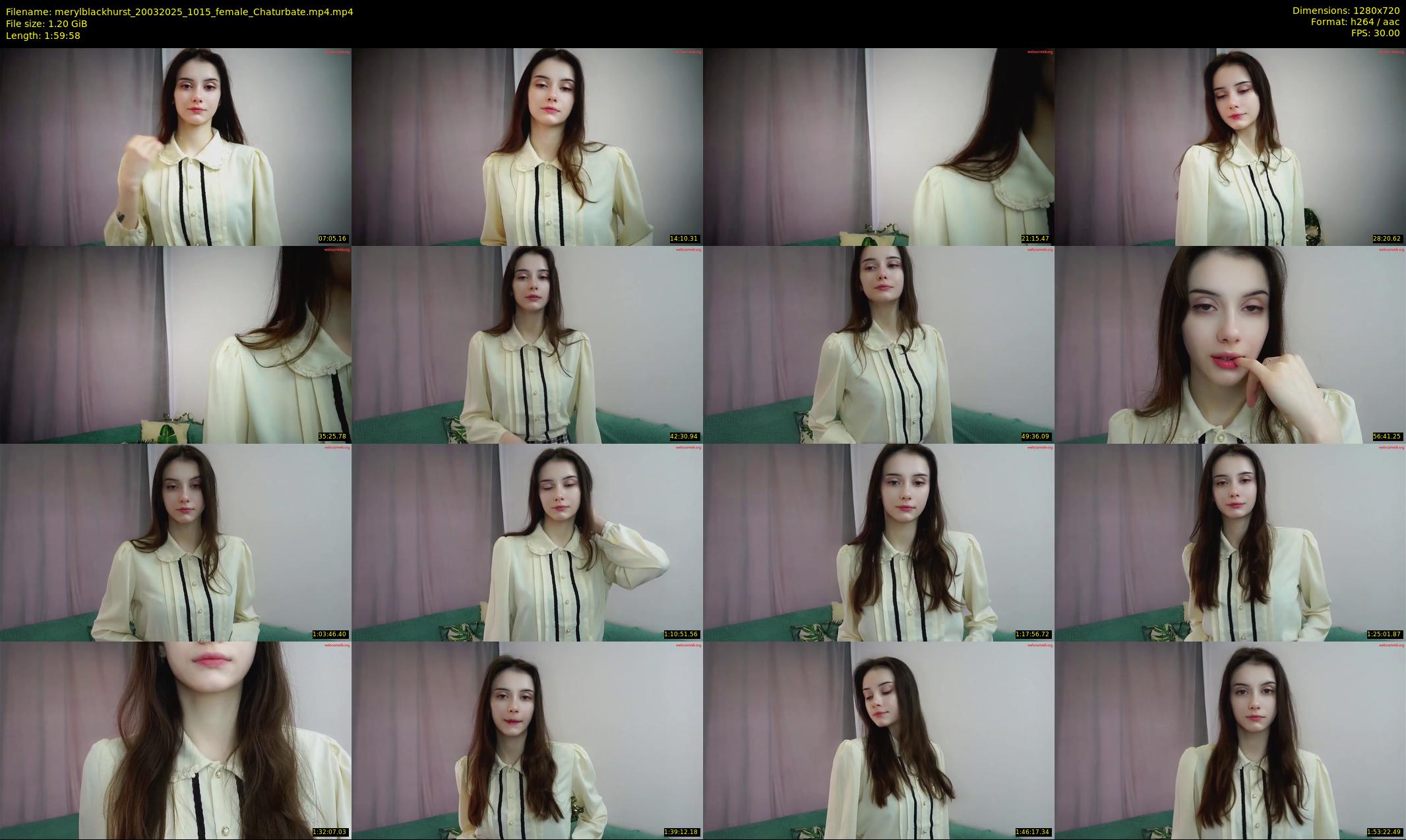 merylblackhurst — 120 minute Chaturbate female cam show recording, 720p, Mar 20, 2025