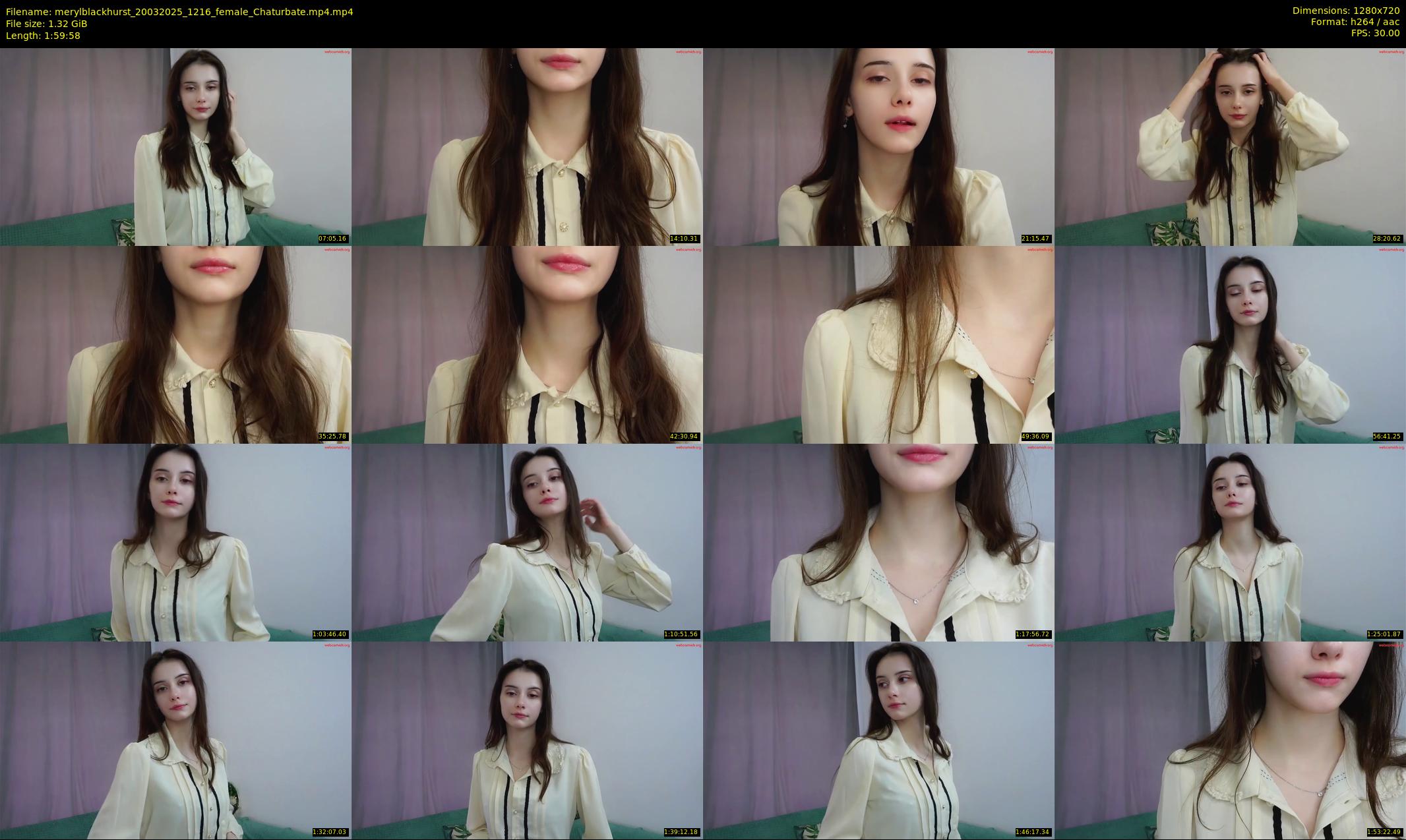 merylblackhurst — 120 minute Chaturbate female cam show recording, 720p, Mar 20, 2025