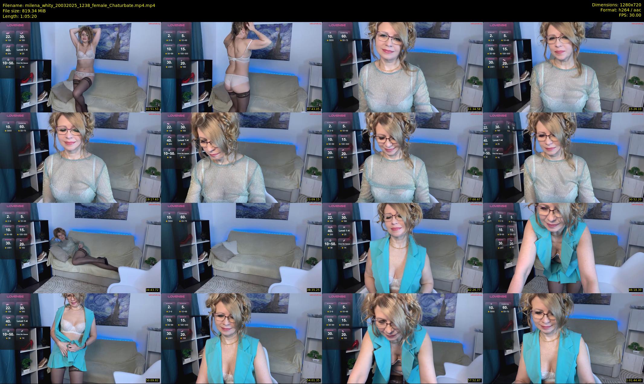 milena_whity — 66 minute Chaturbate female cam show recording, 720p, Mar 20, 2025