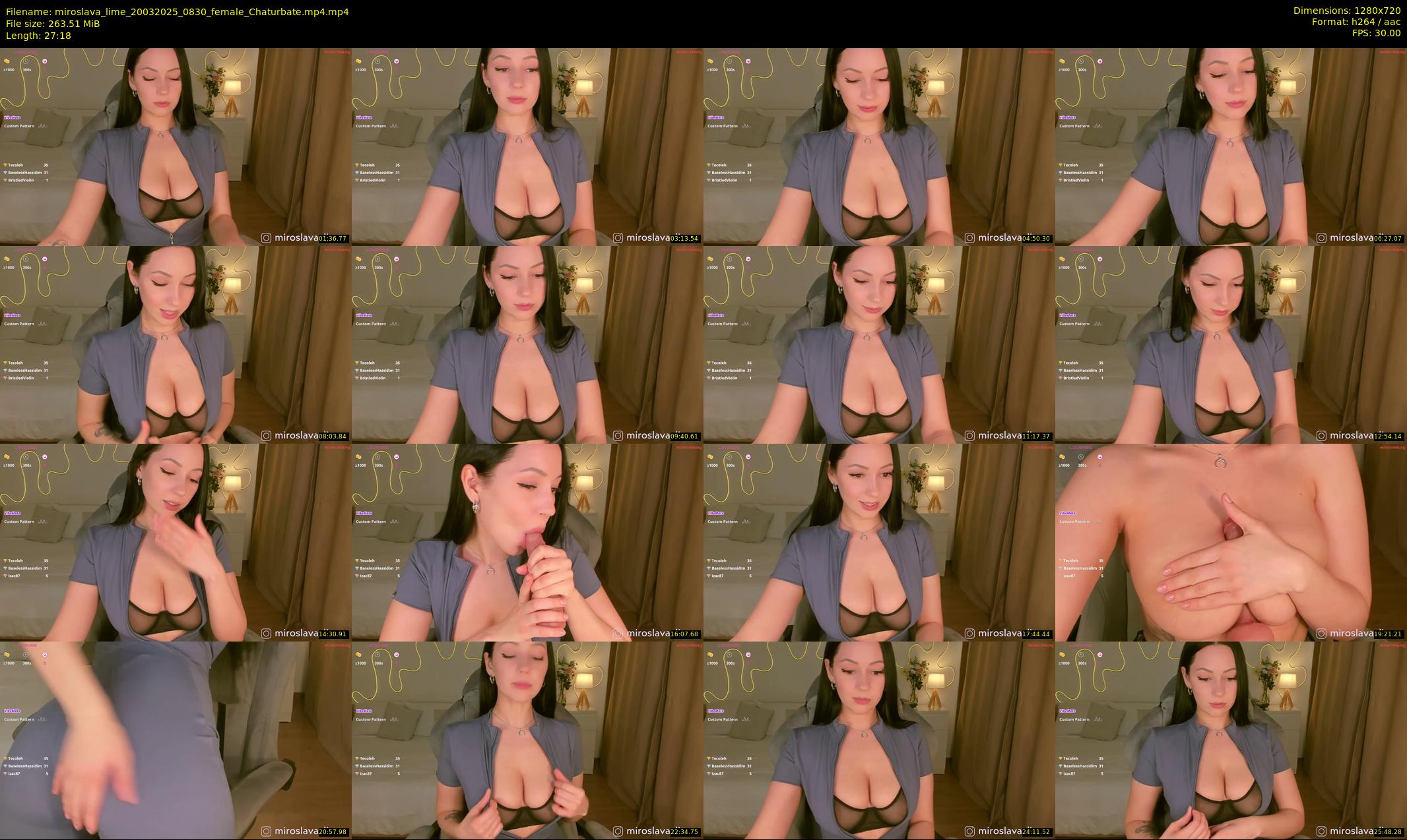 miroslava_lime — 28 minute Chaturbate female cam show recording, 720p, Mar 20, 2025