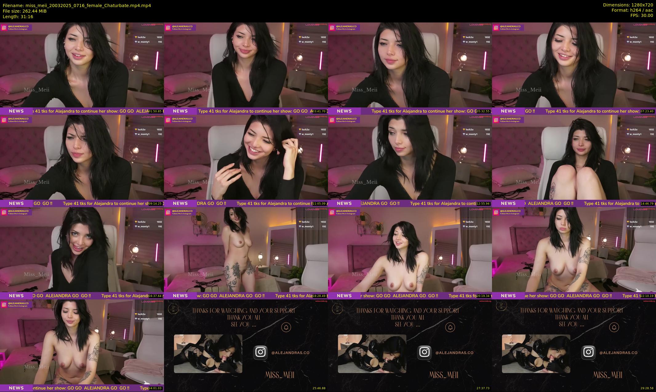 miss_meii — 32 minute Chaturbate female cam show recording, 720p, Mar 20, 2025