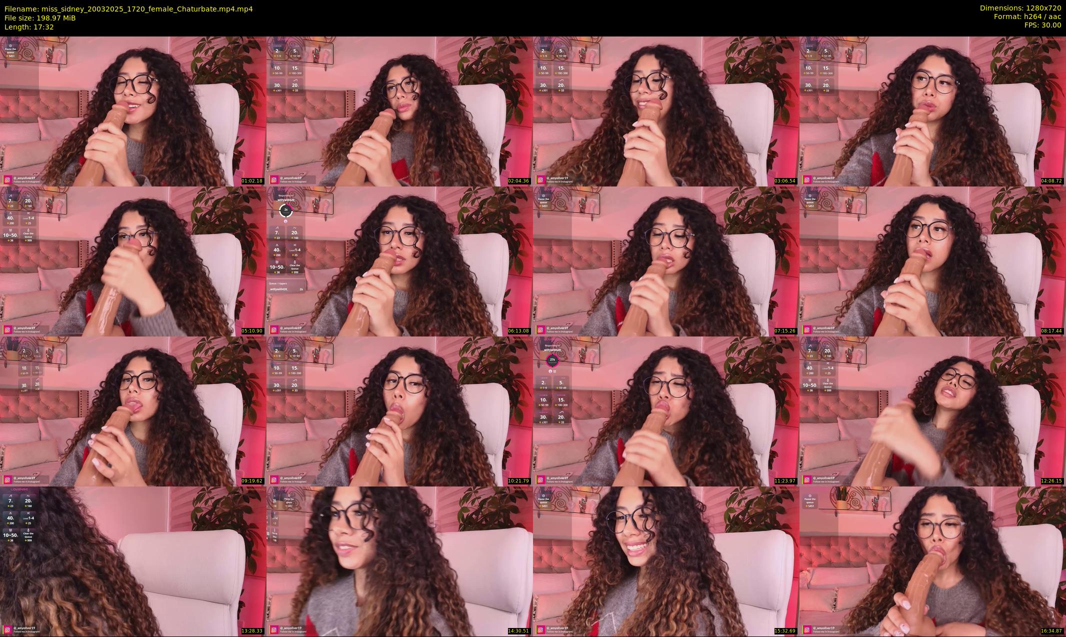 miss_sidney — 18 minute Chaturbate female cam show recording, 720p, Mar 20, 2025