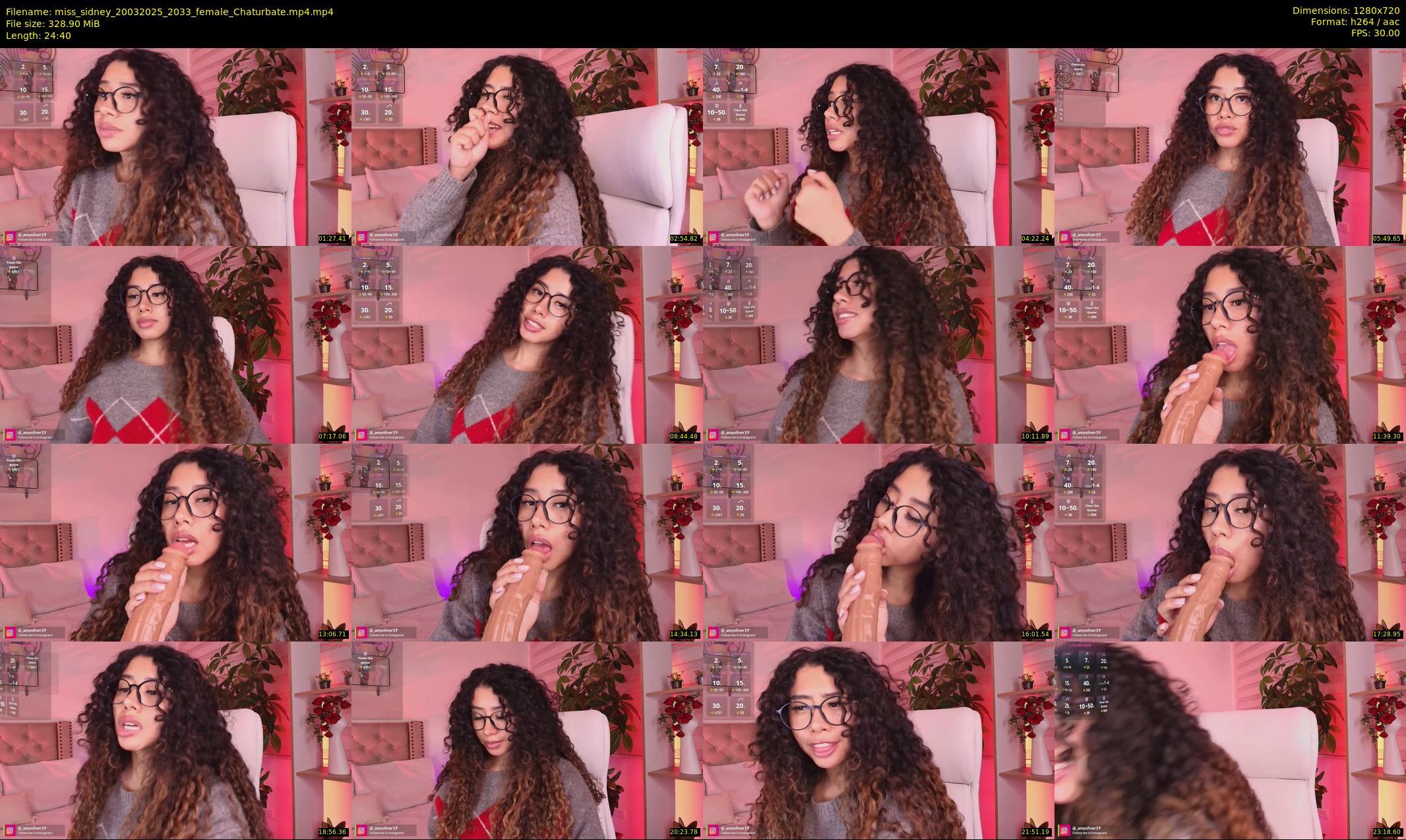 miss_sidney — 25 minute Chaturbate female cam show recording, 720p, Mar 20, 2025