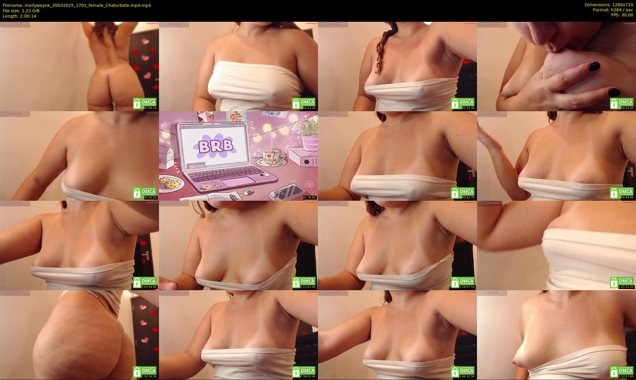mollywayne — 121 minute Chaturbate female cam show recording, 720p, Mar 20, 2025