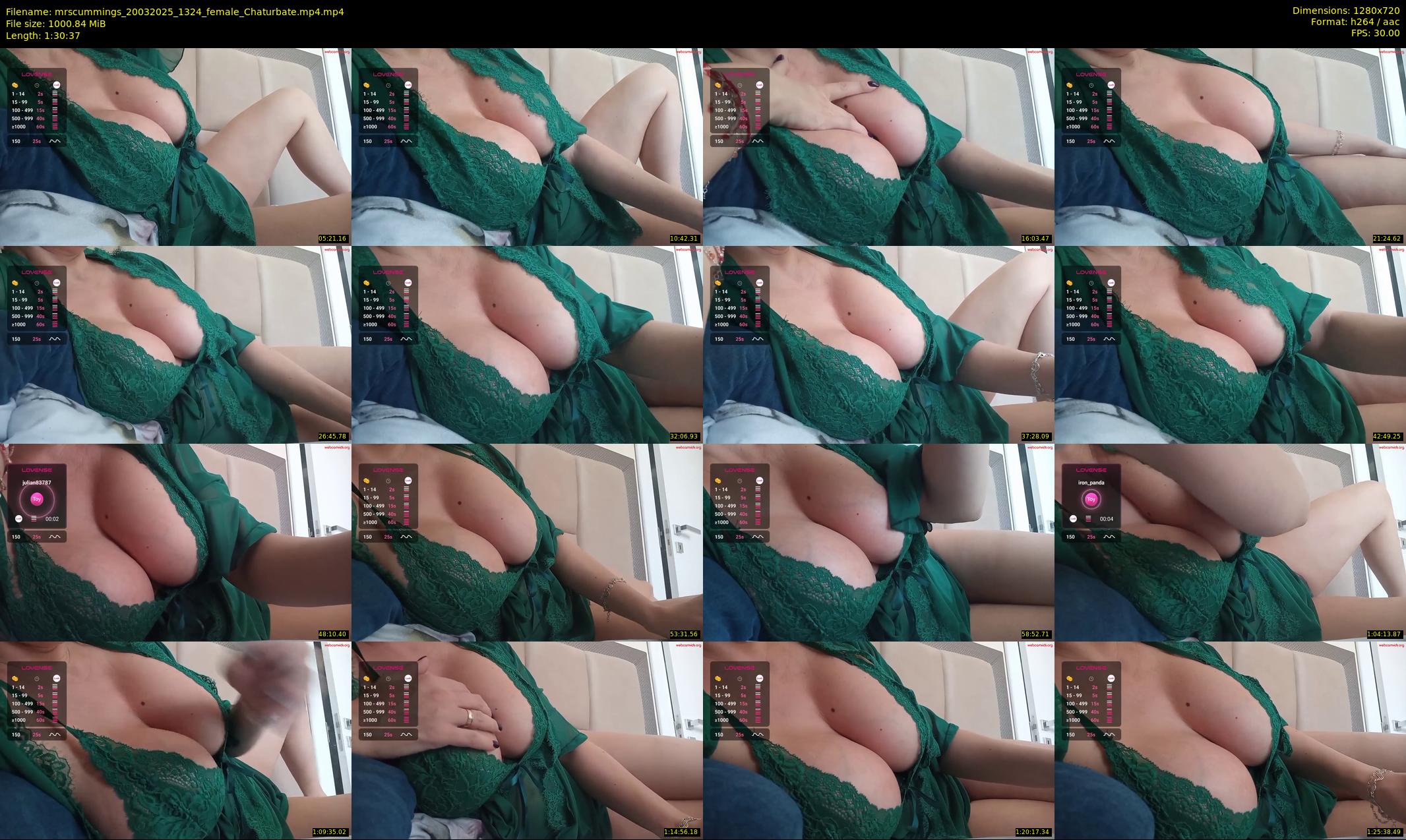 mrscummings — 91 minute Chaturbate female cam show recording, 720p, Mar 20, 2025
