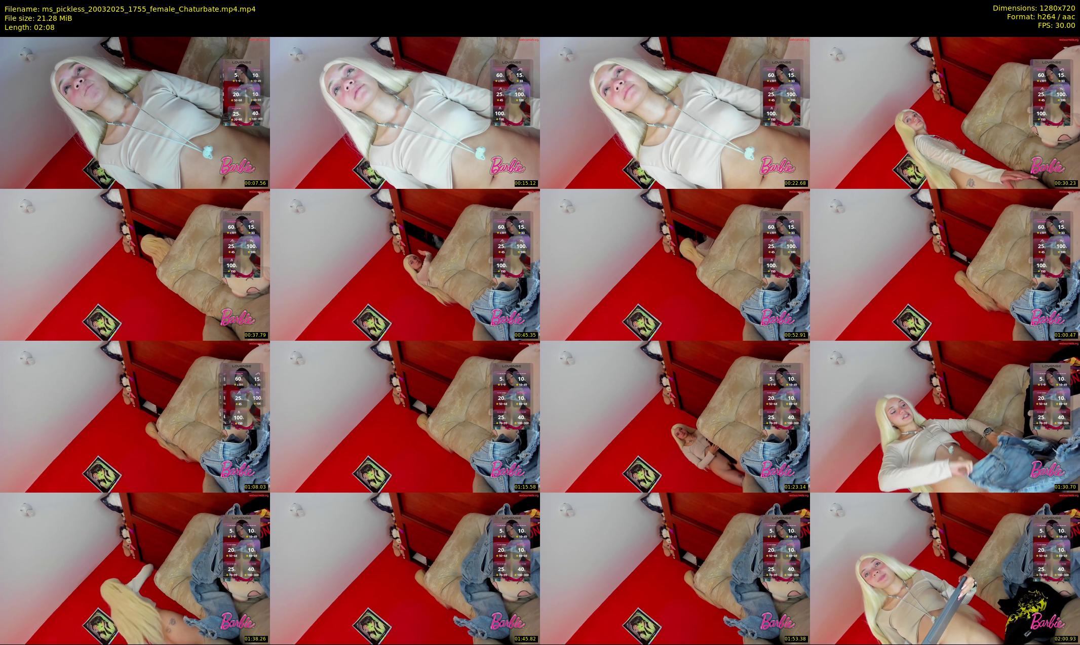 ms_pickless — 3 minute Chaturbate female cam show recording, 720p, Mar 20, 2025