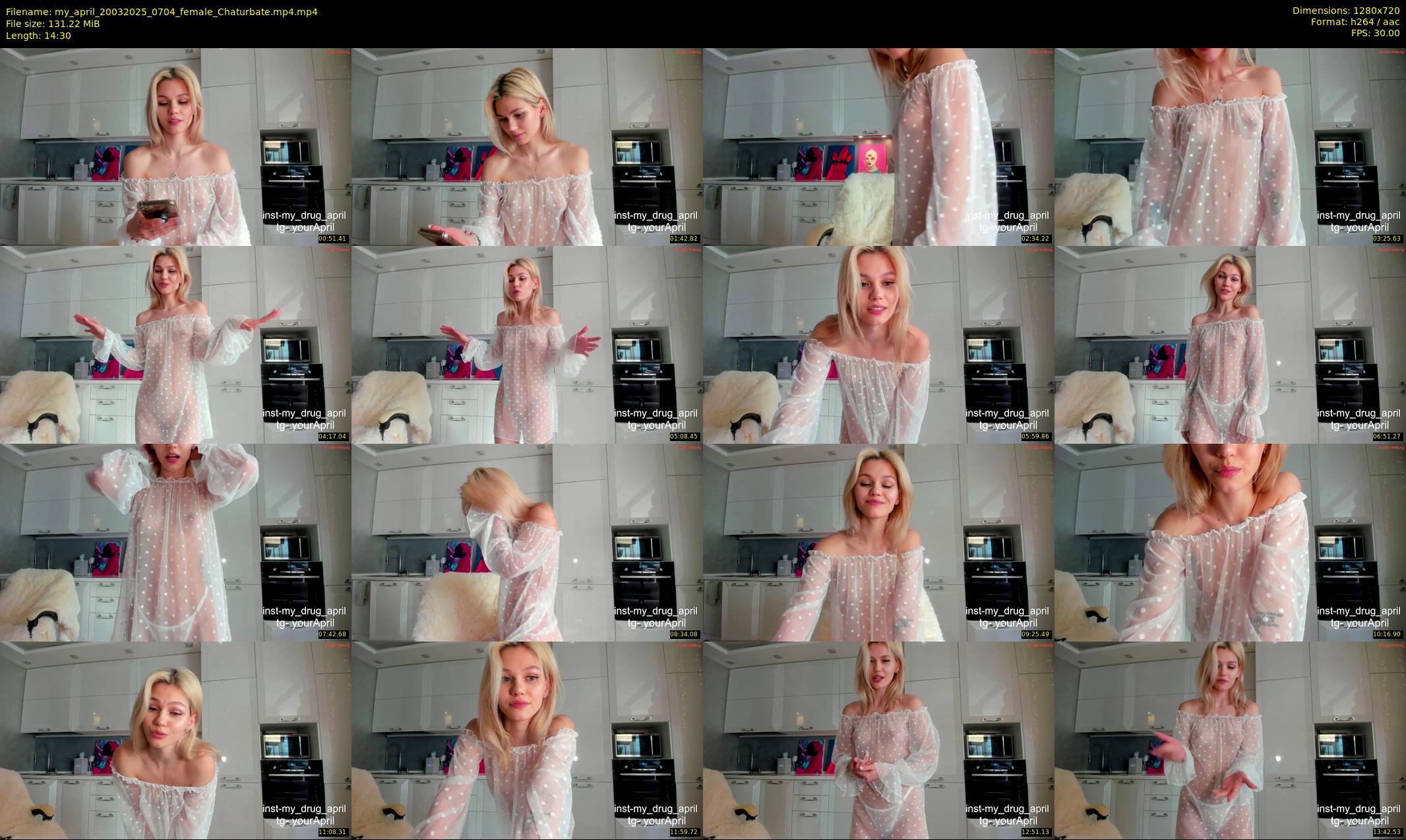 my_april — 15 minute Chaturbate female cam show recording, 720p, Mar 20, 2025
