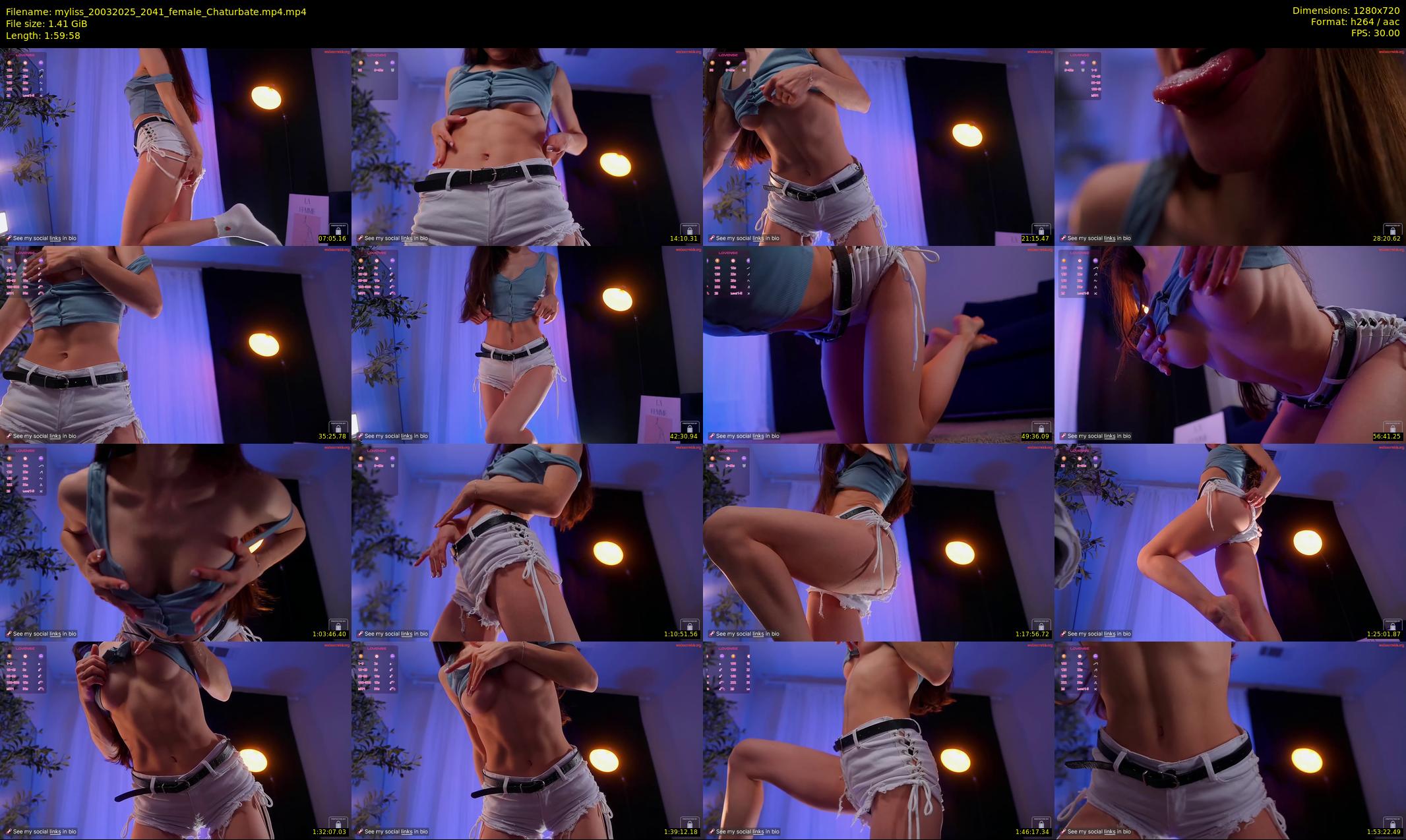 myliss — 120 minute Chaturbate female cam show recording, 720p, Mar 20, 2025