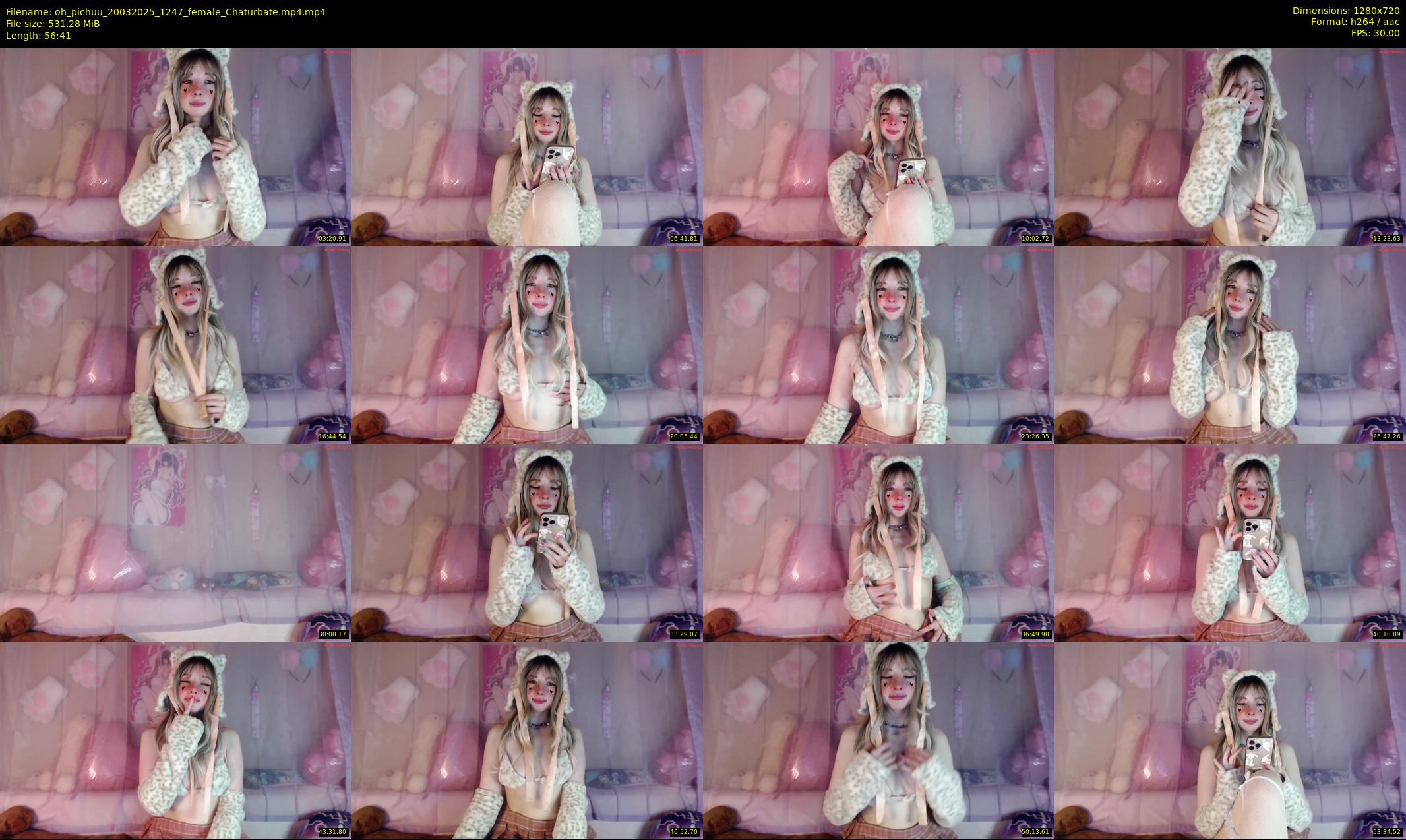 oh_pichuu — 57 minute Chaturbate female cam show recording, 720p, Mar 20, 2025