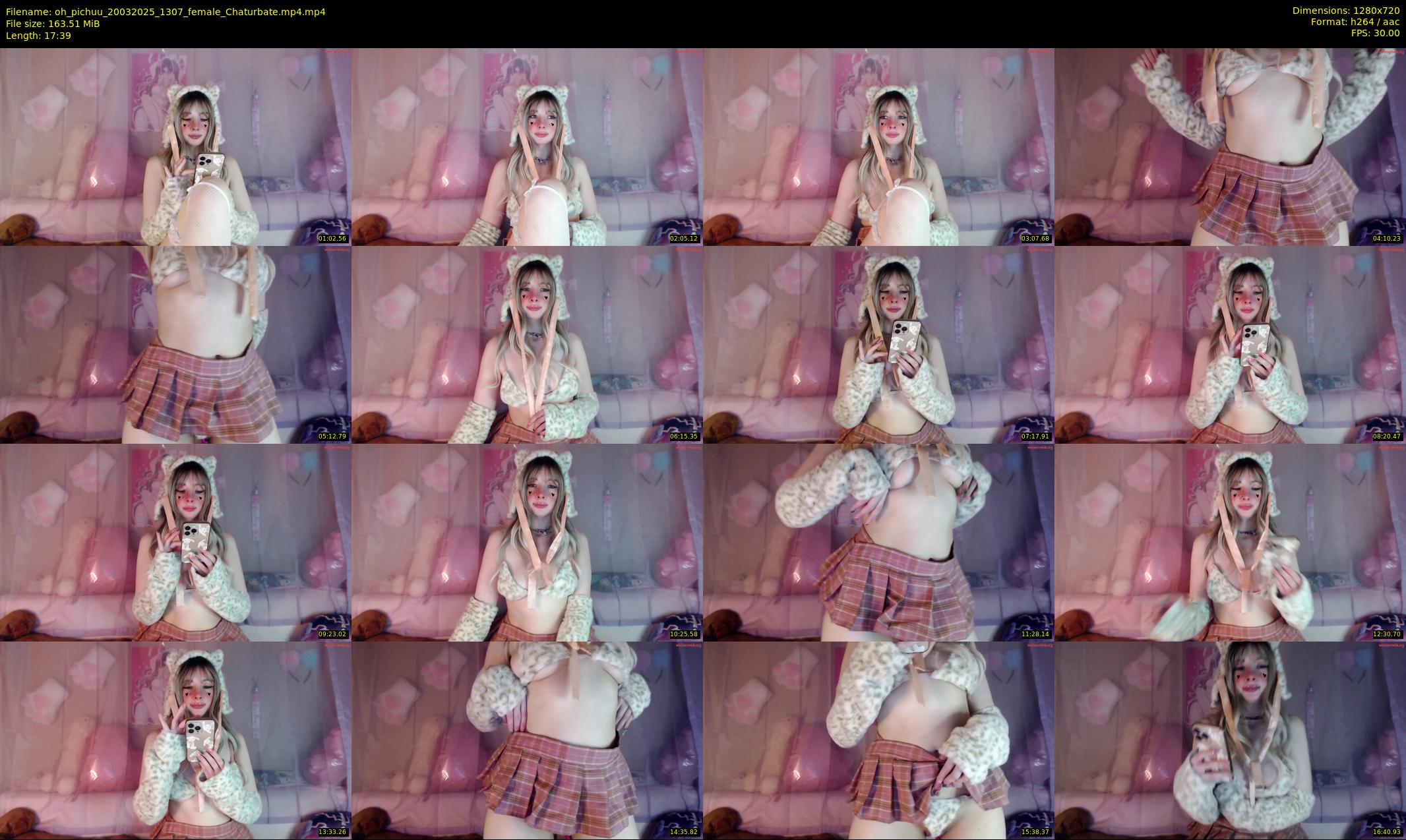 oh_pichuu — 18 minute Chaturbate female cam show recording, 720p, Mar 20, 2025