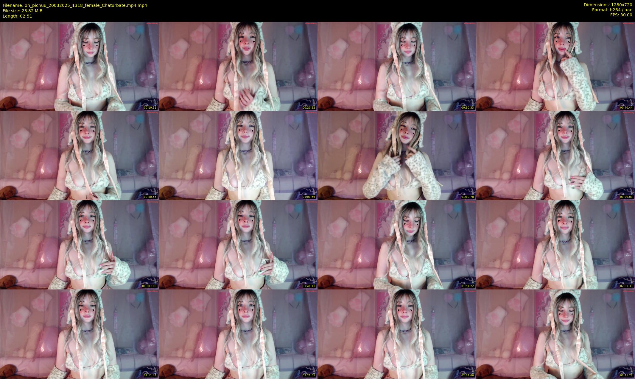 oh_pichuu — 3 minute Chaturbate female cam show recording, 720p, Mar 20, 2025