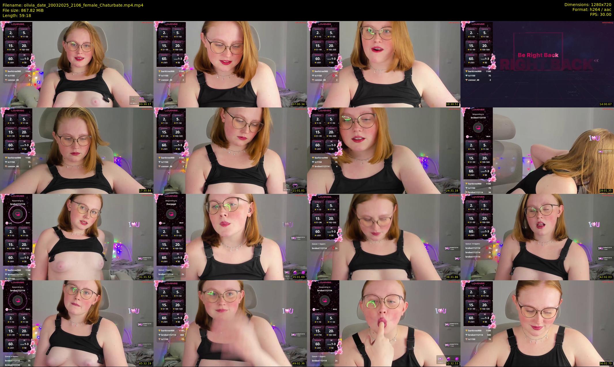 olivia_date — 60 minute Chaturbate female cam show recording, 720p, Mar 20, 2025