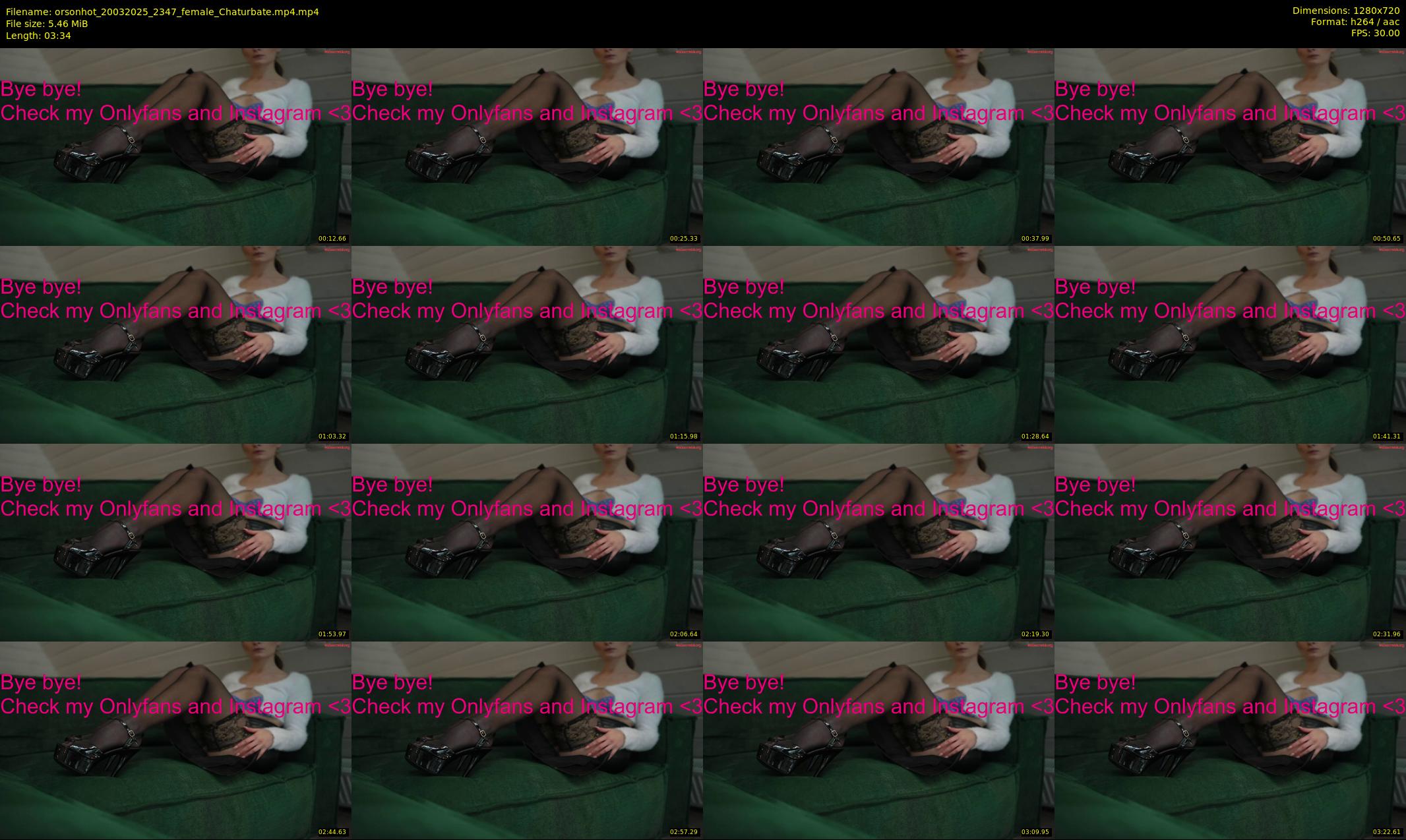 orsonhot — 4 minute Chaturbate female cam show recording, 720p, Mar 20, 2025